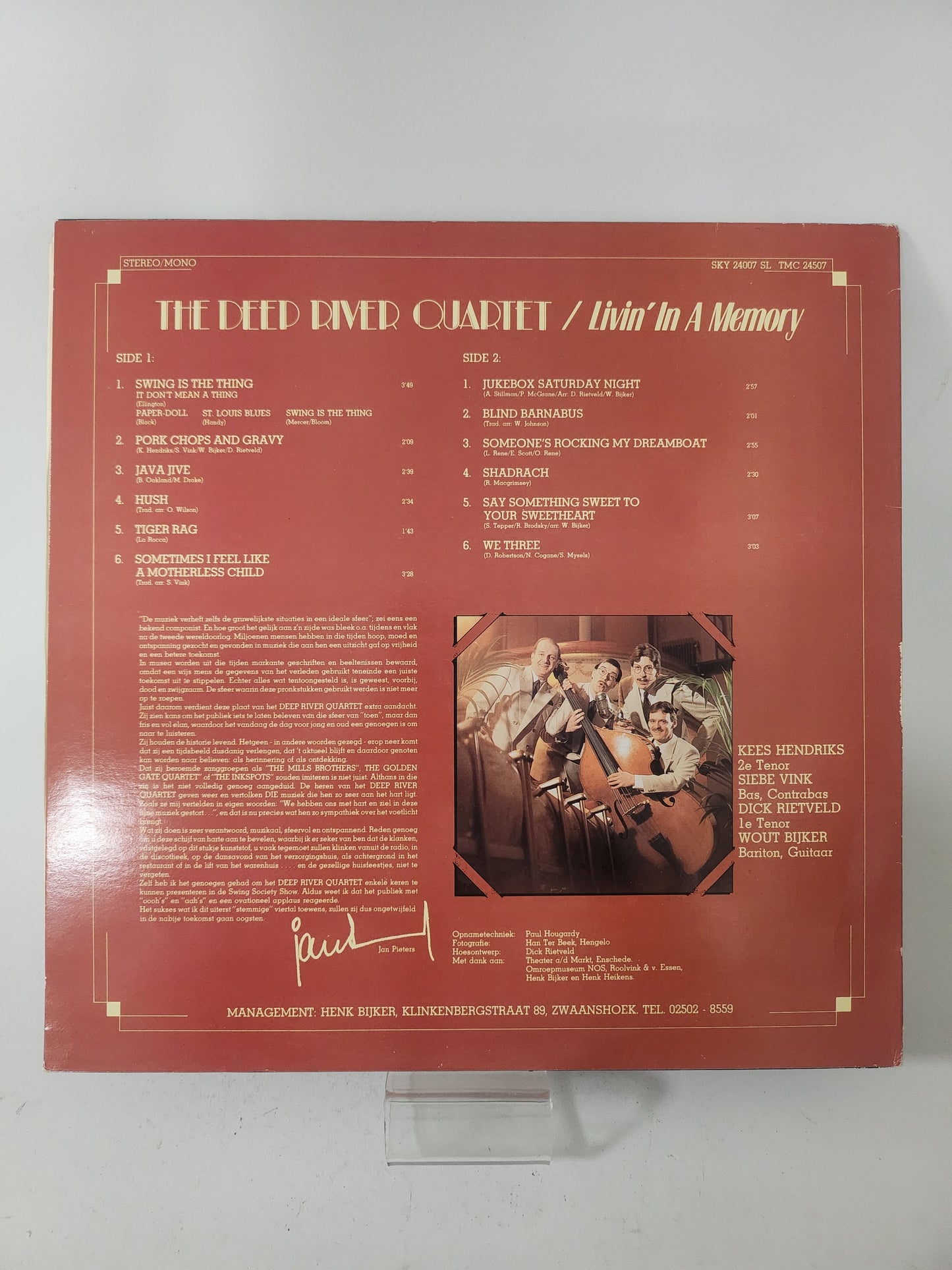Livin’ in a Memory: the Deep River Quartet LP Vinyl - Lp Vinyl