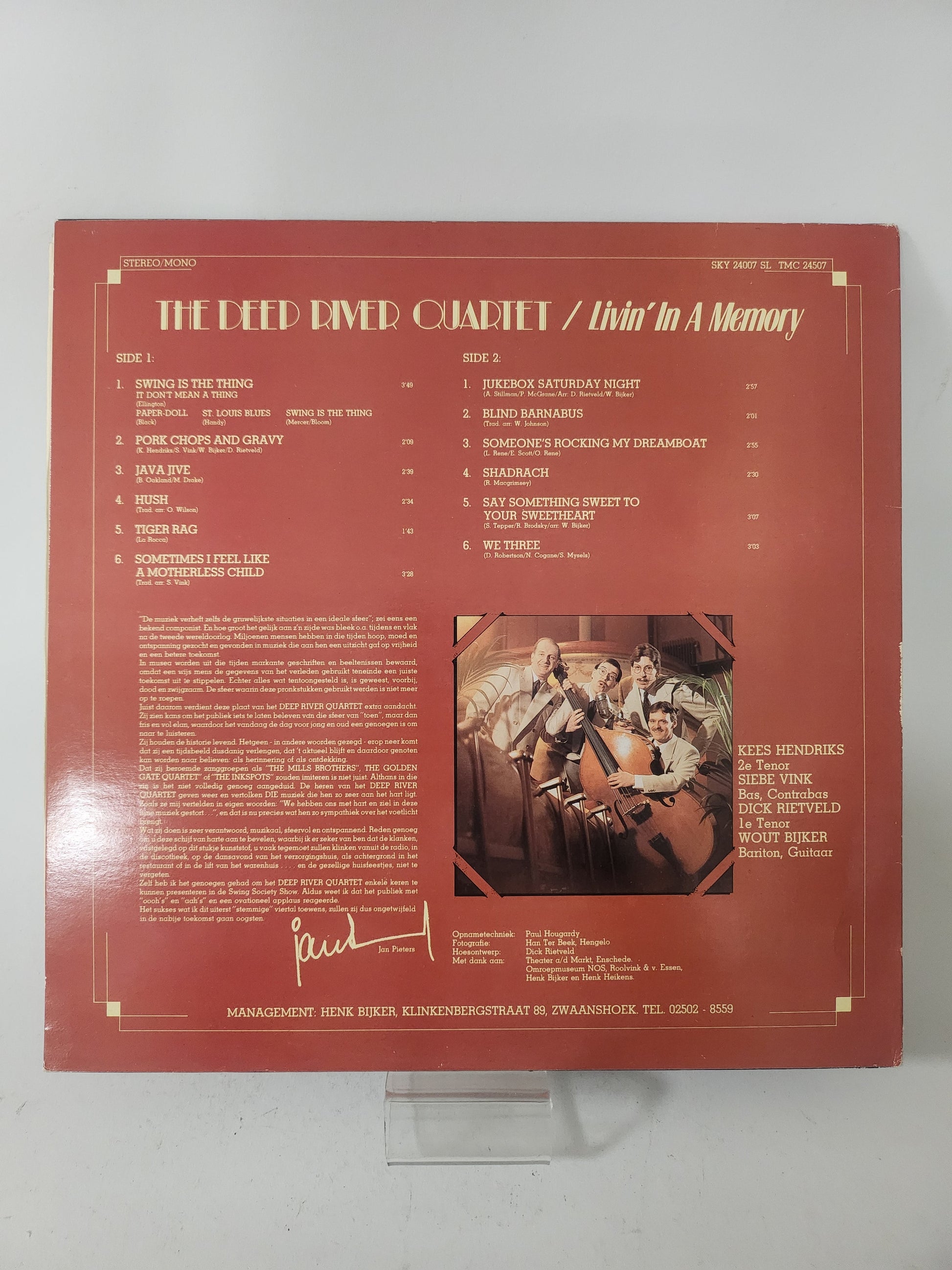 Livin’ in a Memory: the Deep River Quartet LP Vinyl - Lp Vinyl