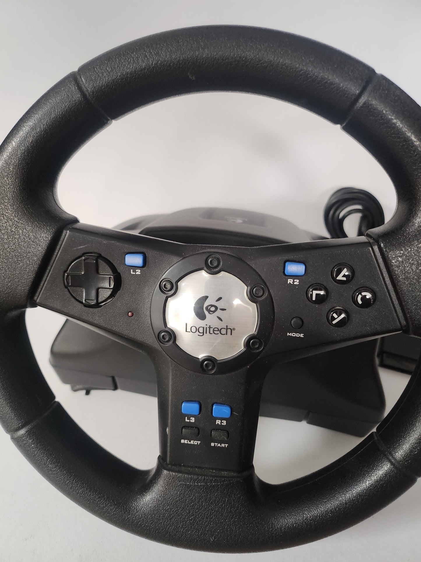Logitech Rally Vibration Feedback Wheel Playstation 2 - Playstation 2 Accessoires