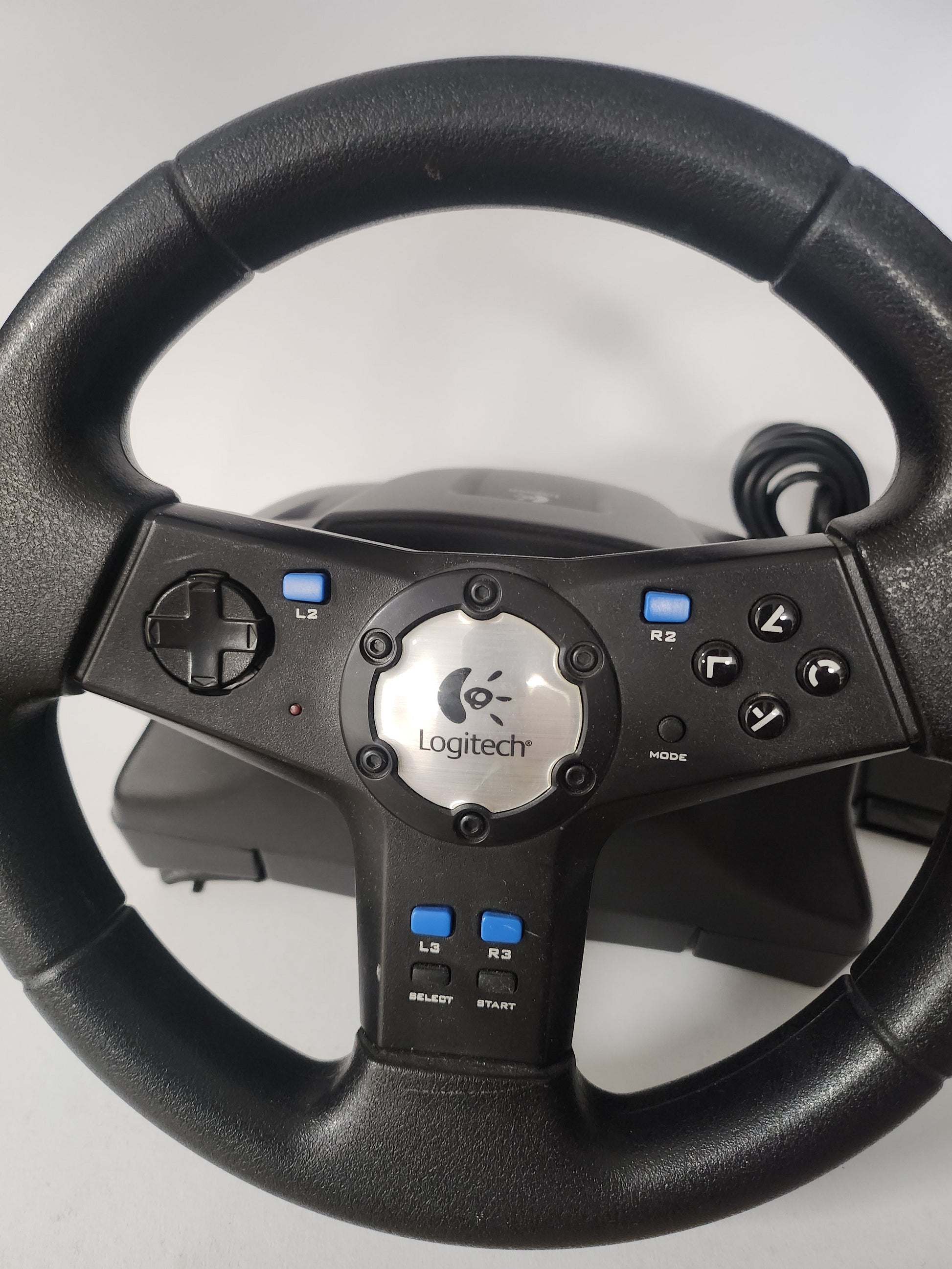 Logitech Rally Vibration Feedback Wheel Playstation 2 - Playstation 2 Accessoires
