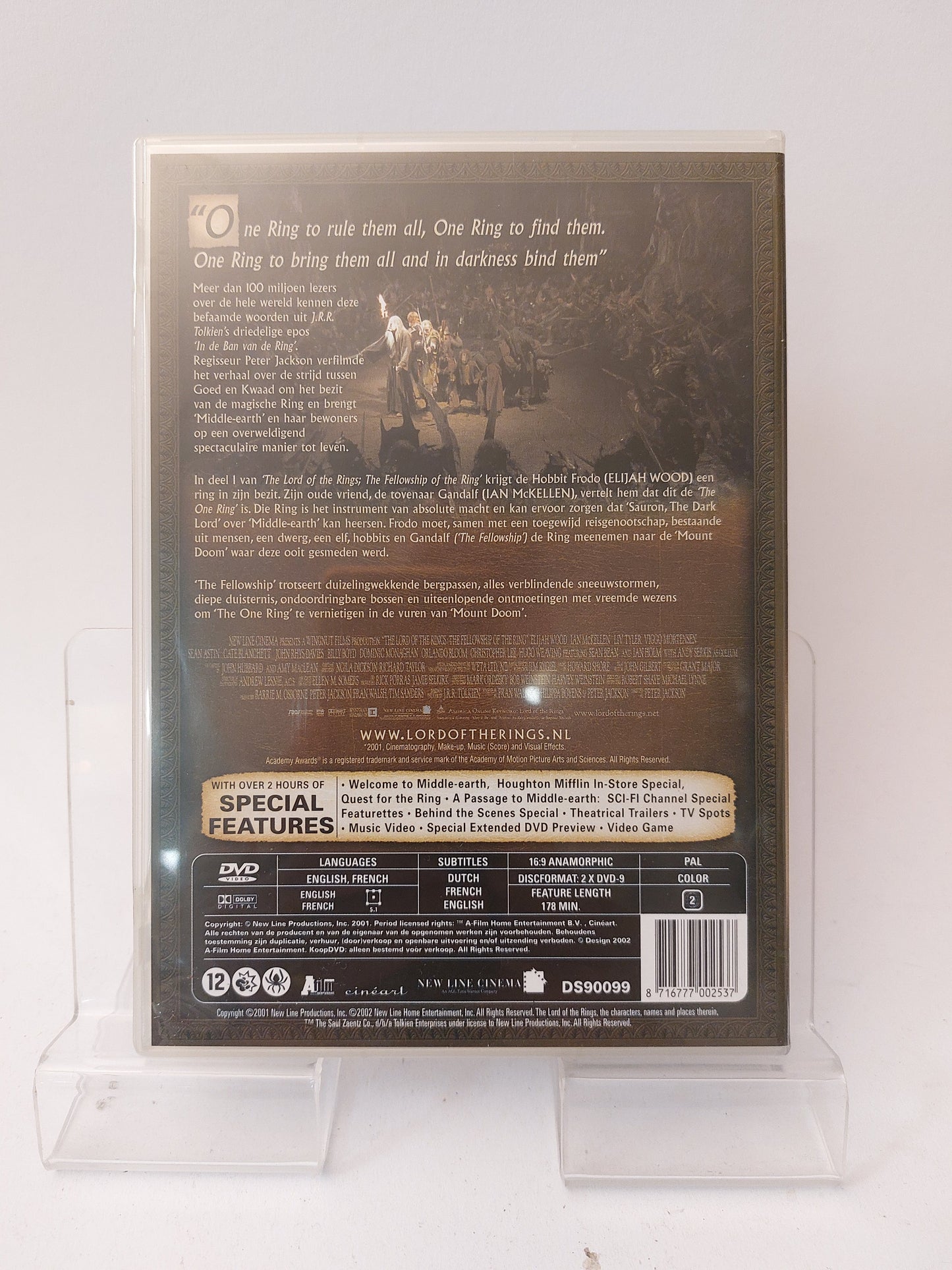 Lord of the Rings the Fellowship of the Ring ’2 Disc Special Edition’ Dvd - Dvd Volwassenen