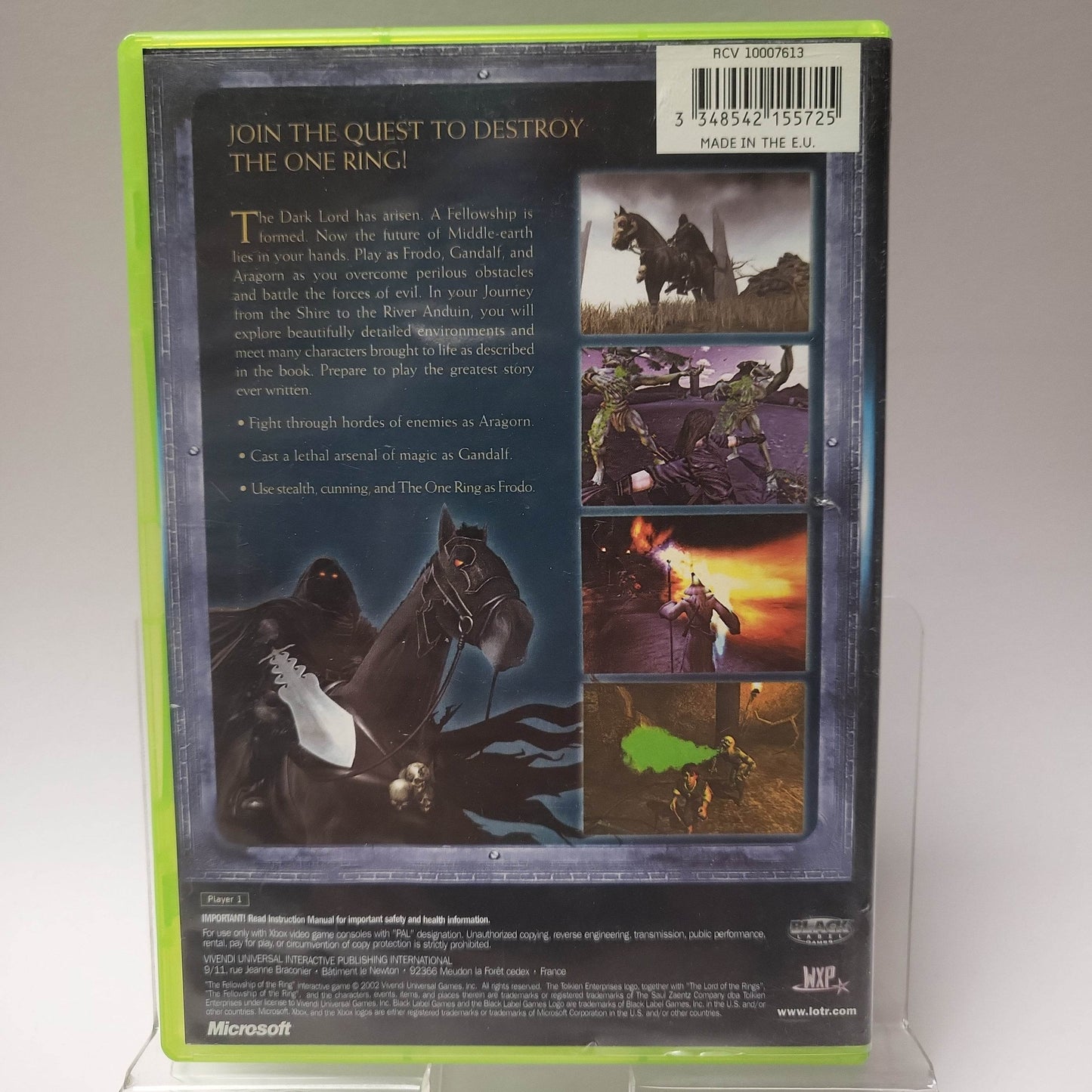 Lord of the Rings Fellowship of the Ring Xbox Original - Feniks Gameshop
