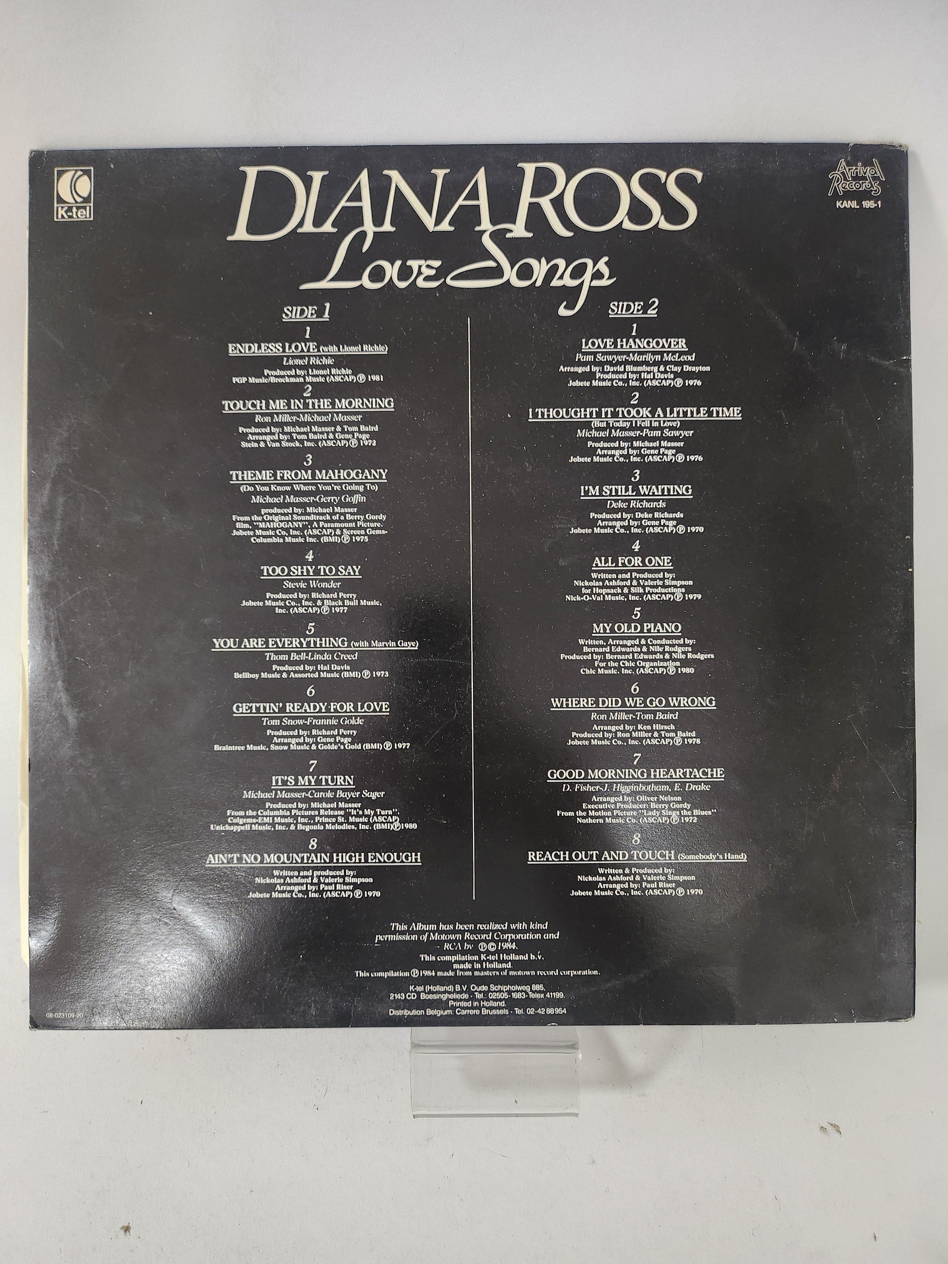 Love Songs: Diana Ross LP Vinyl - Lp Vinyl