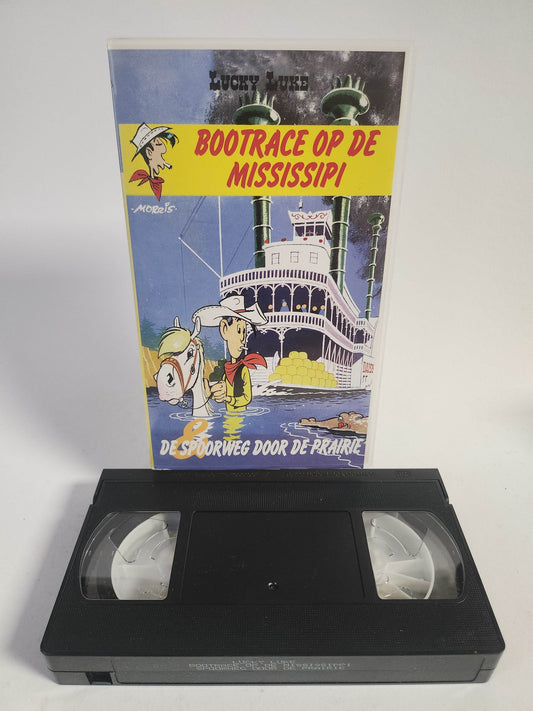 Lucky Luke: Bootrace op de Mississipi & de Spoorweg door de Prairie VHS Kids - Feniks Gameshop