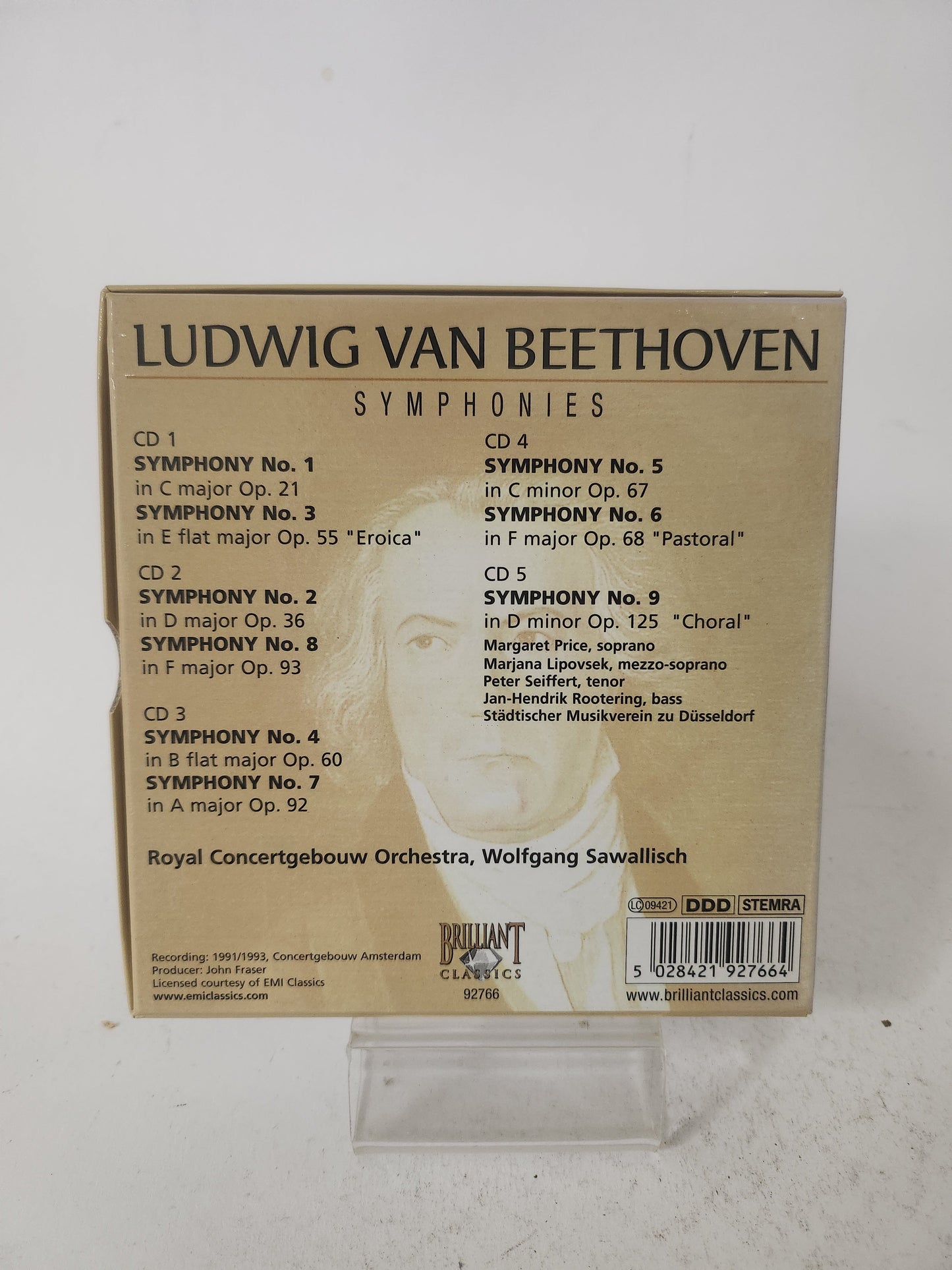 Ludwig van Beethoven: Symphonies 5 CD Box - Cd