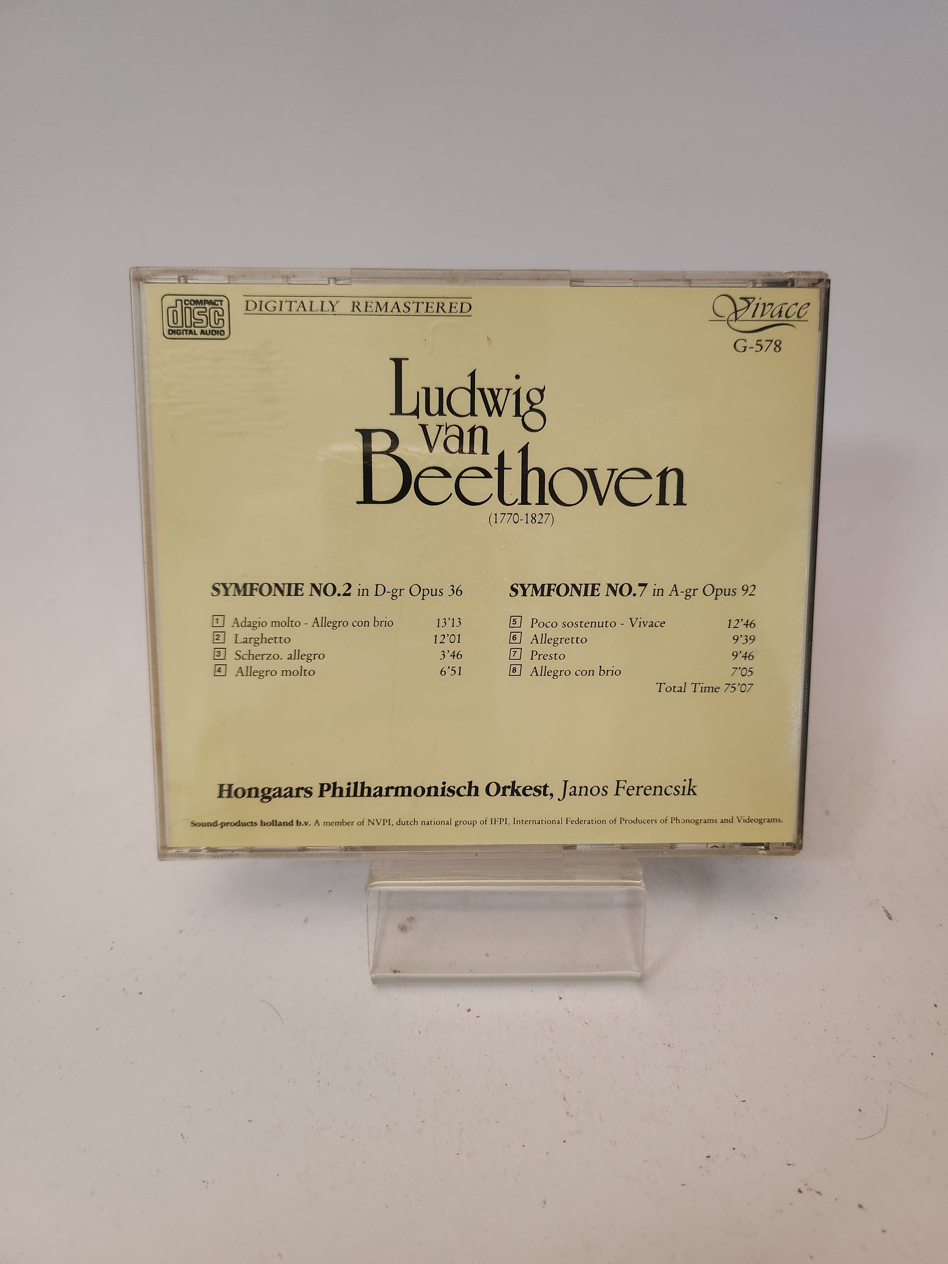 Ludwig van Beethoven: Symphonies No 2 & No 7 CD - Cd