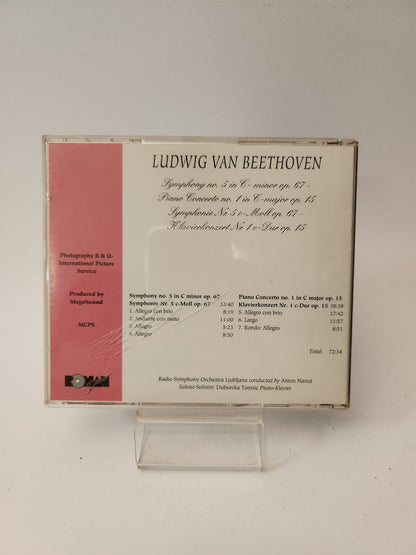 Ludwig van Beethoven: Symphony No 5 & Klavier Concerto No 1 CD - Cd