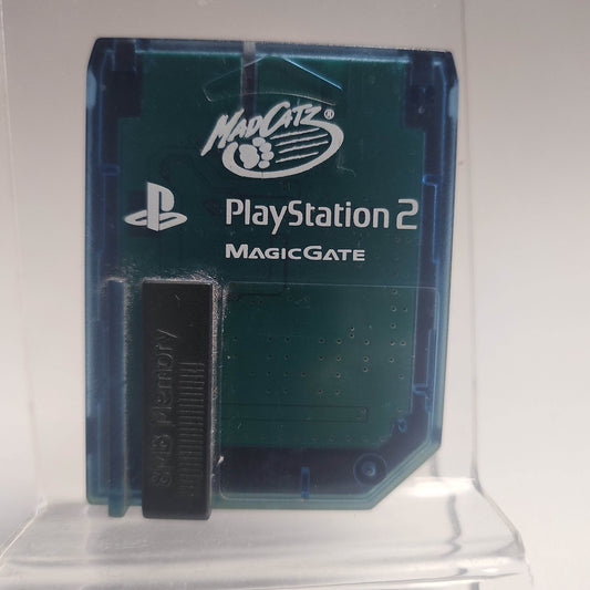 Blauwe Doorzichtige Magic Gate Memorycard Playstation 2 - Feniks Gameshop