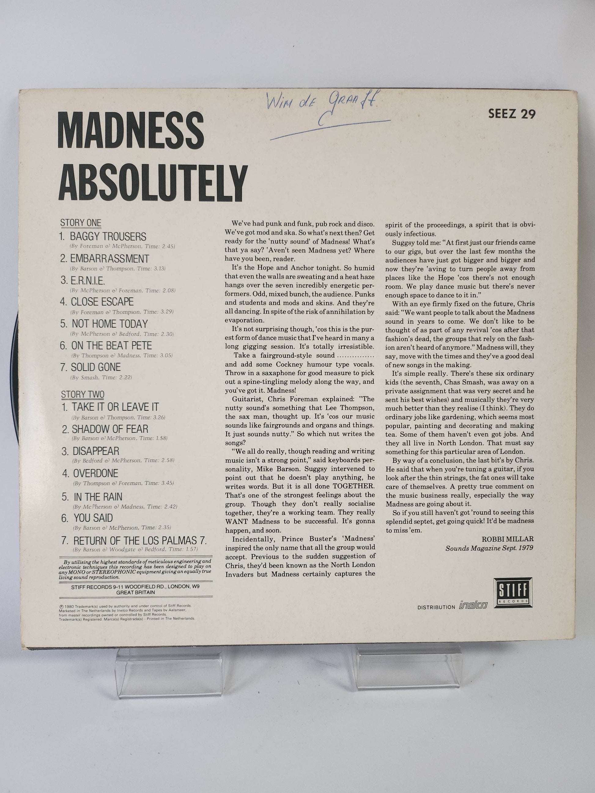 Madness: Absolutely LP Vinyl - Feniks Gameshop