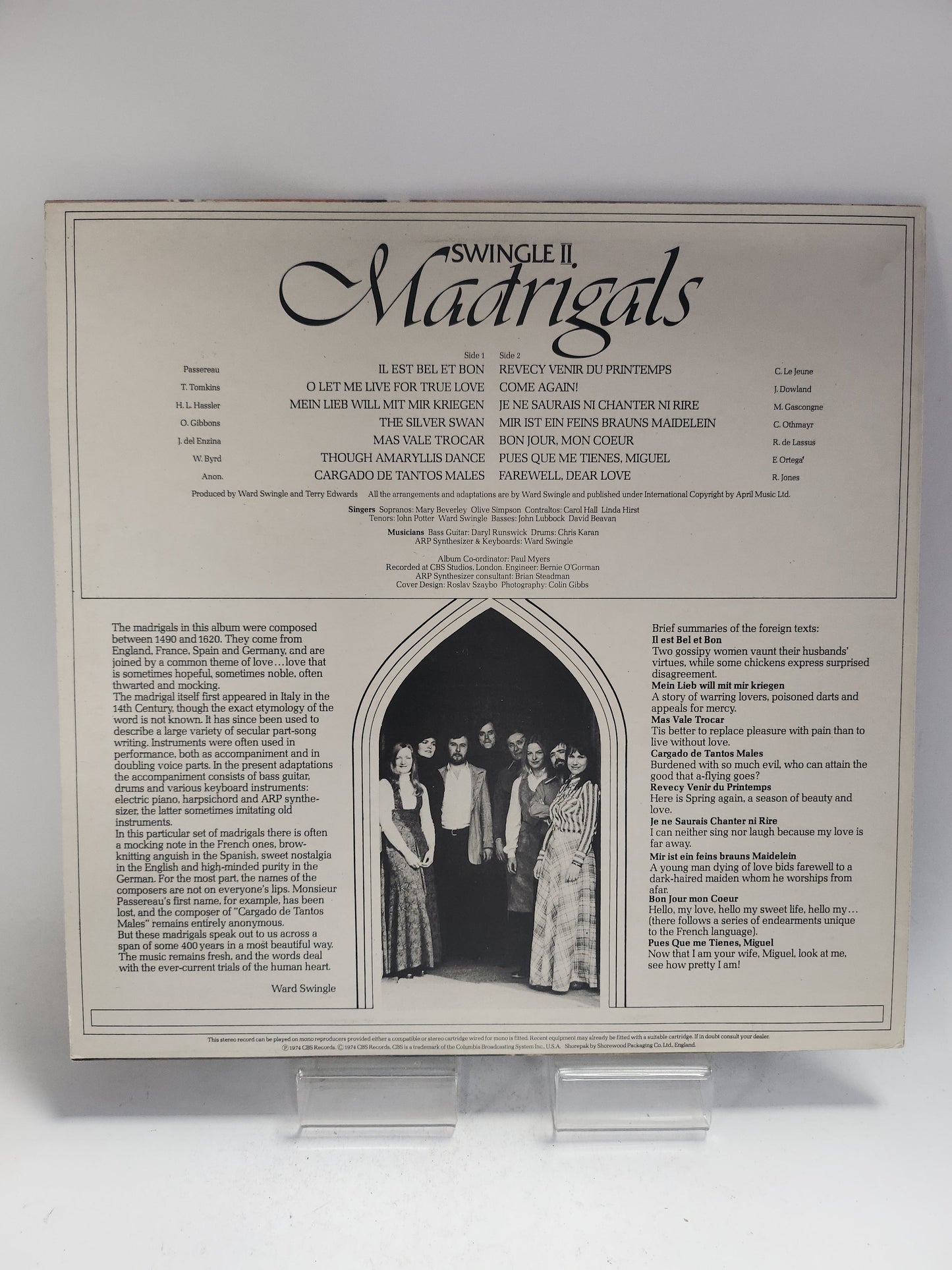 Madrigals: Swingle II LP Vinyl - Lp Vinyl