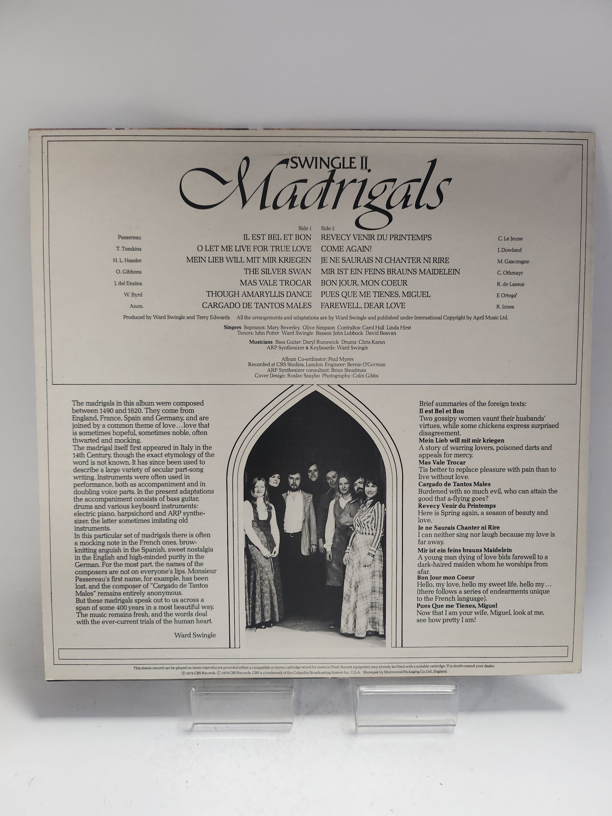 Madrigals: Swingle II LP Vinyl - Lp Vinyl