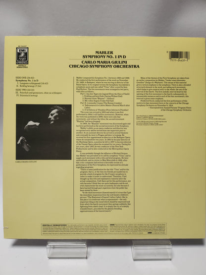 Mahler Carlo Maria Giulini: Symphony No 1 in D & Chicago LP Vinyl - Lp Vinyl