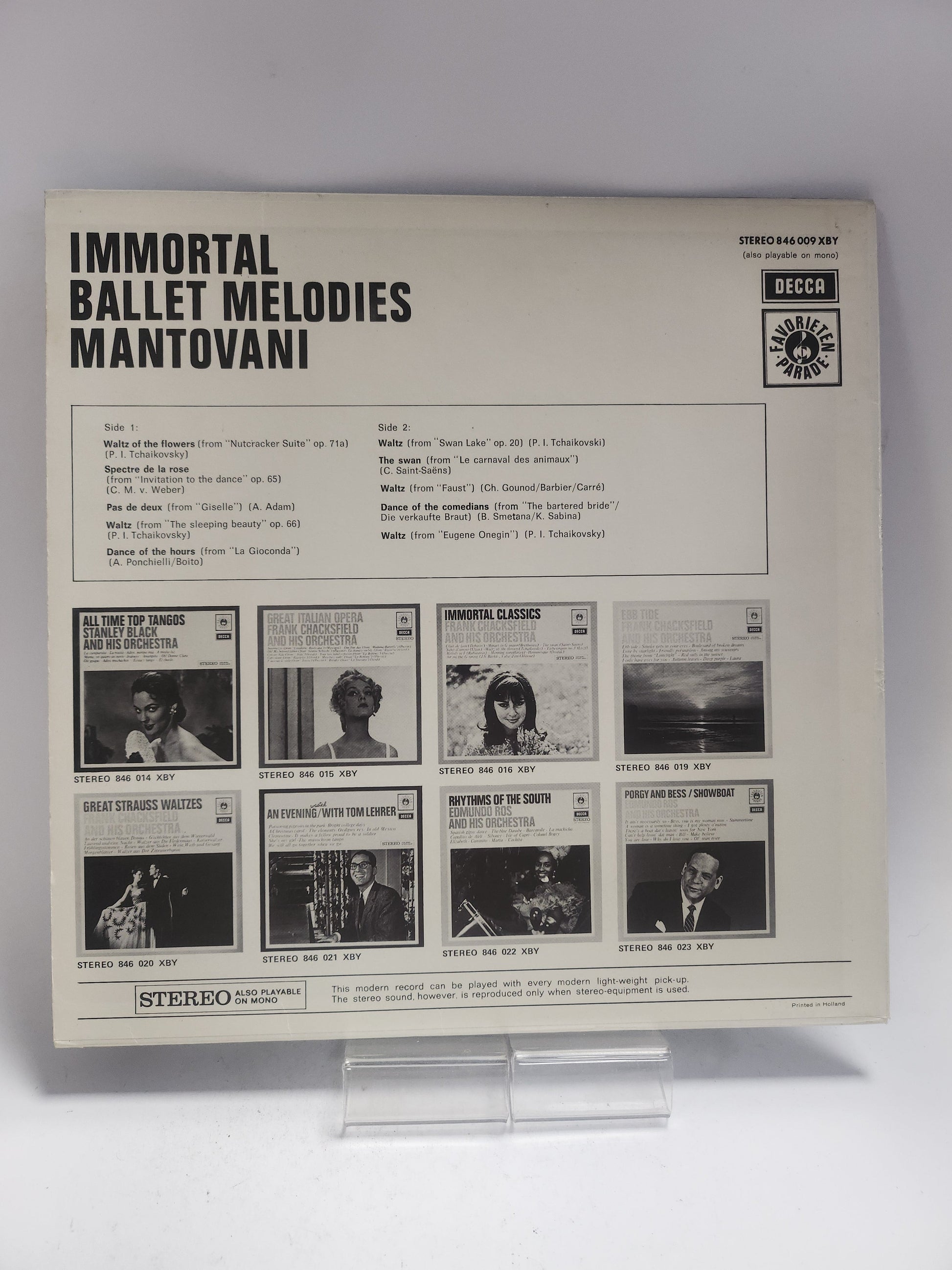 Mantovani: Immortal Ballet Melodies LP Vinyl - Lp Vinyl