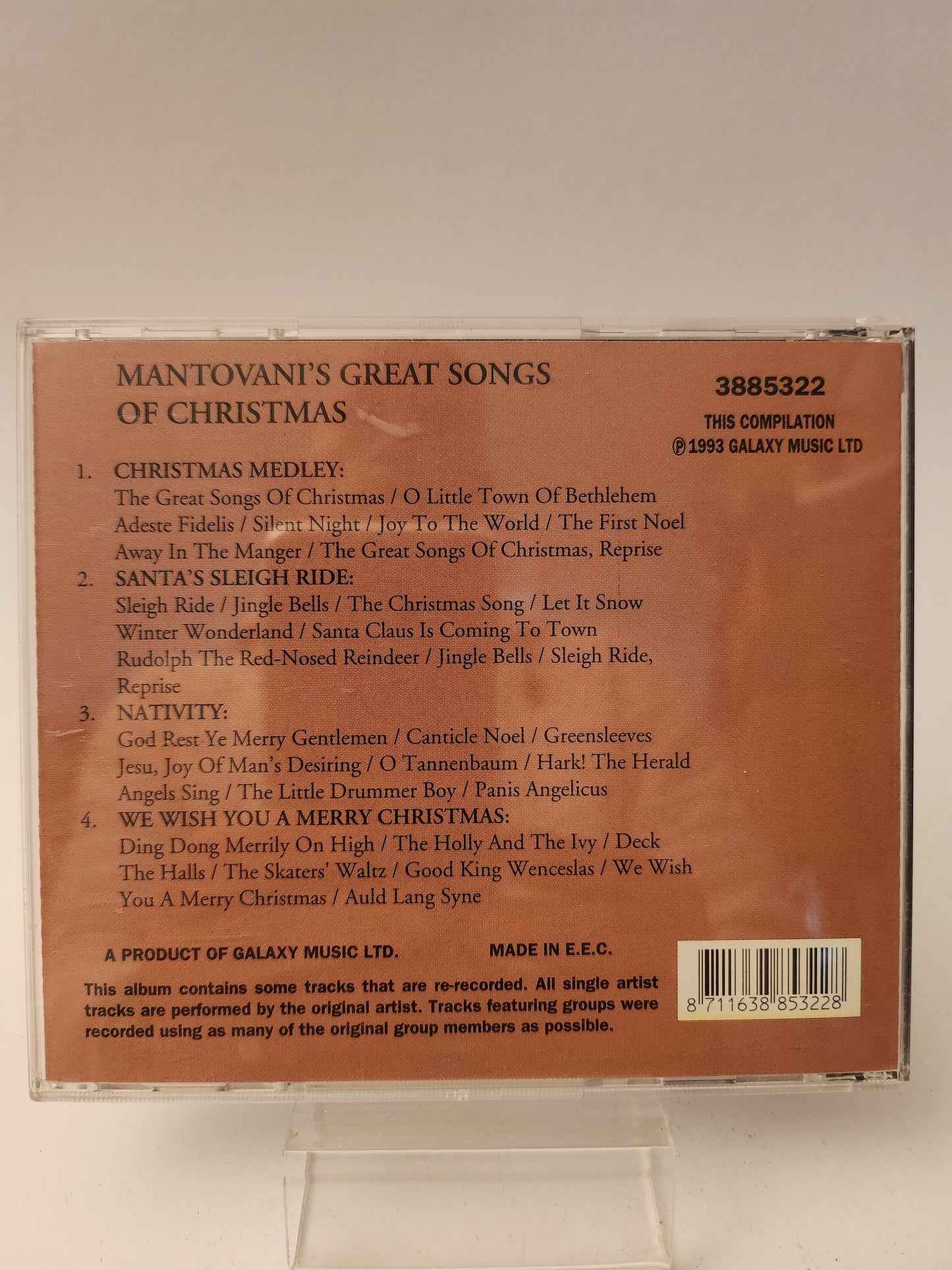 Mantovani’s Great Songs of Christmas CD - Cd