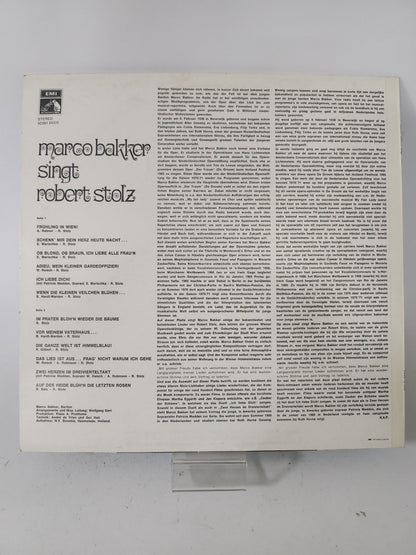 Marco Bakker singt Robert Stolz LP Vinyl - Lp Vinyl