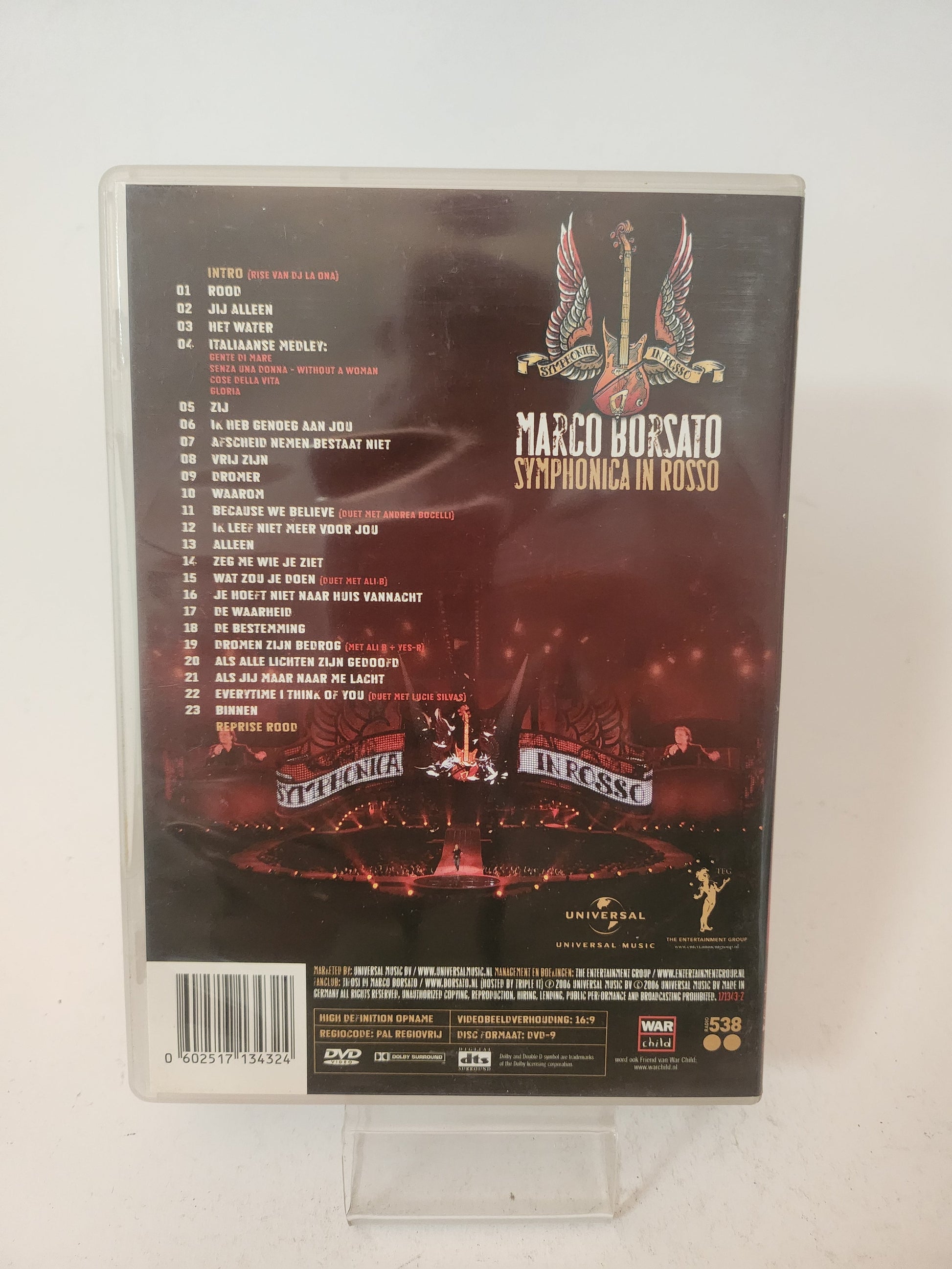 Marco Borsato: Symphonica in Rosso Dvd Muziek - Dvd Muziek