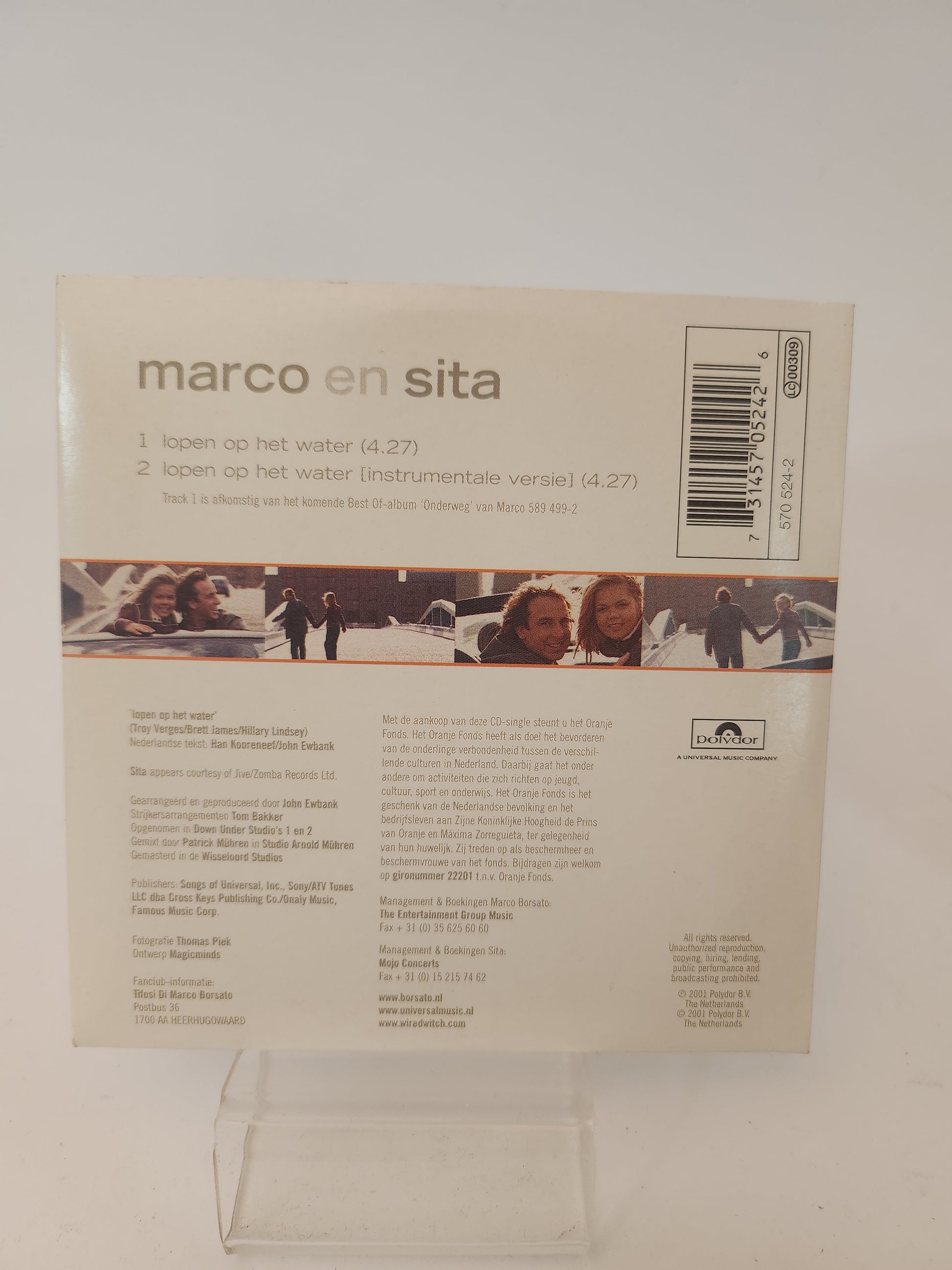 Marco en Sita: Lopen op het Water CD Single - CD Single