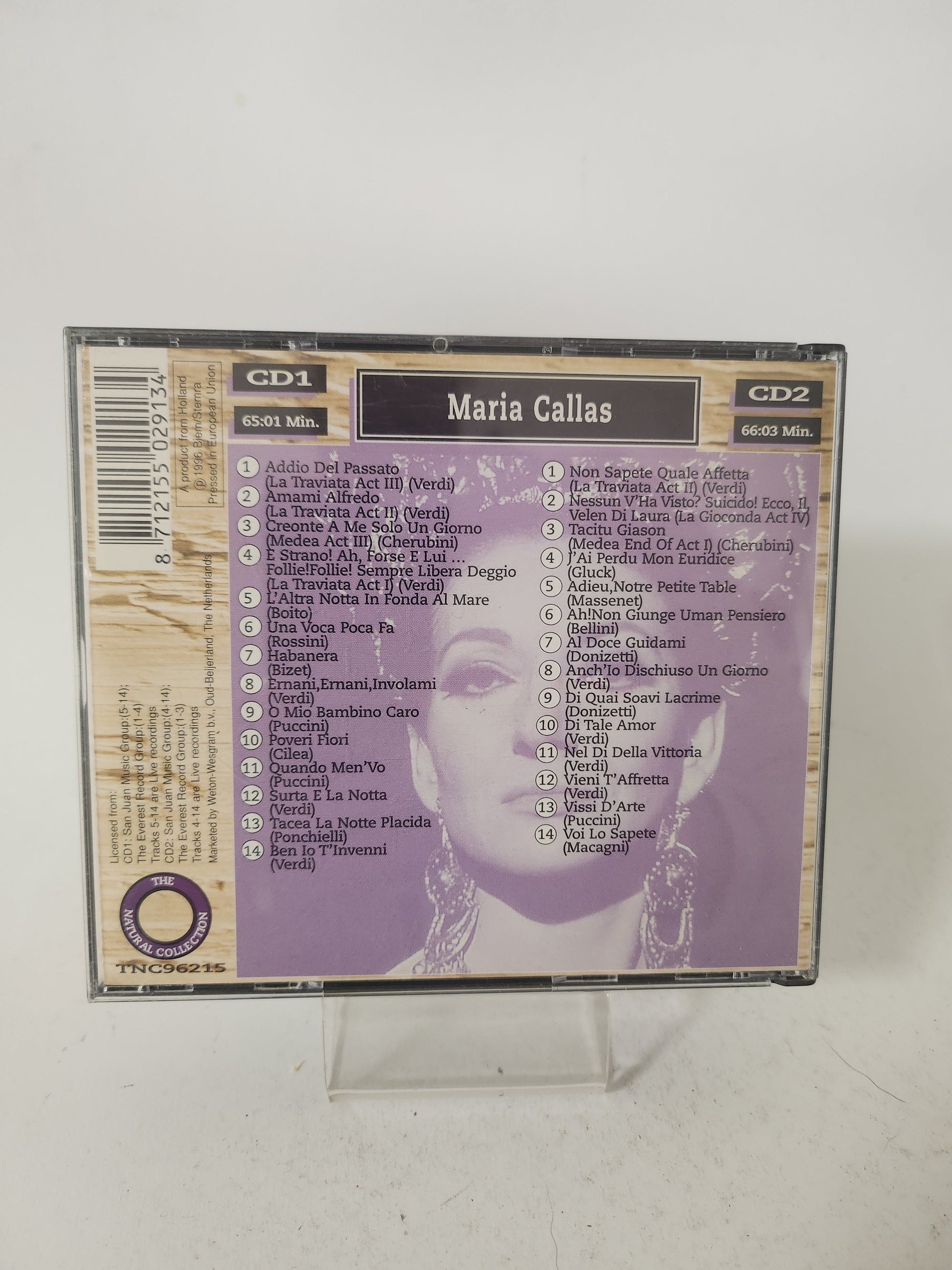 Maria Callas: the Natural Collection Dubbel CD - Cd