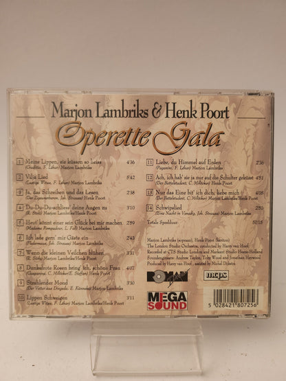 Marjon Lambriks & Henk Poort: Operette Gala CD - Cd