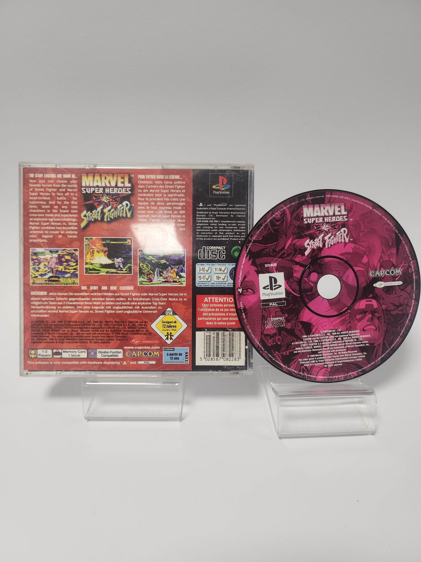 Marvel Super Heroes vs Street Fighter (No Frontcover, No Book) PlayStation 1 - Feniks Gameshop