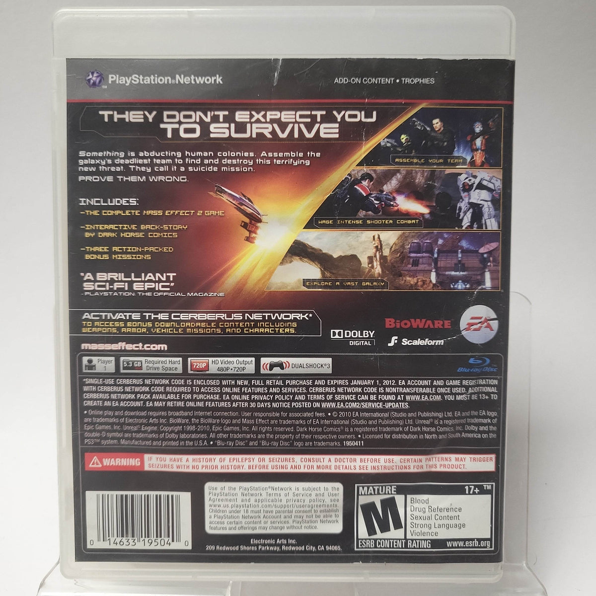Mass Effect 2 American Edition Playstation 3 - Feniks Gameshop