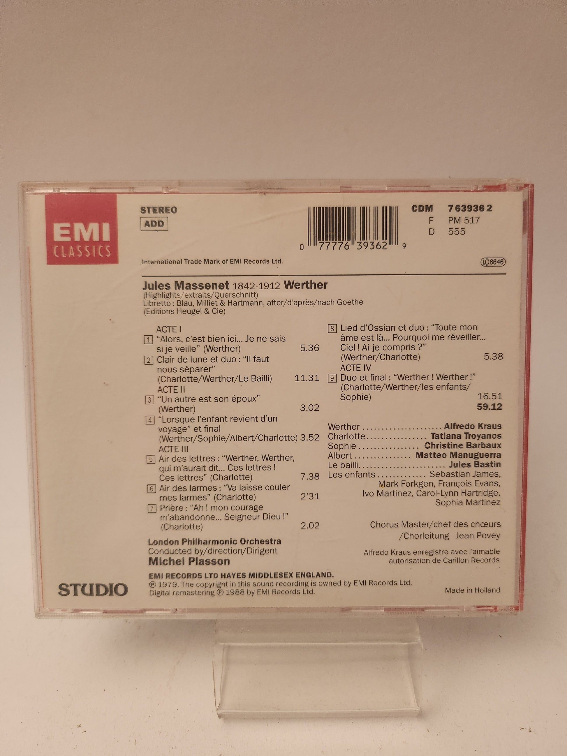 Massenet: Werther CD - Cd