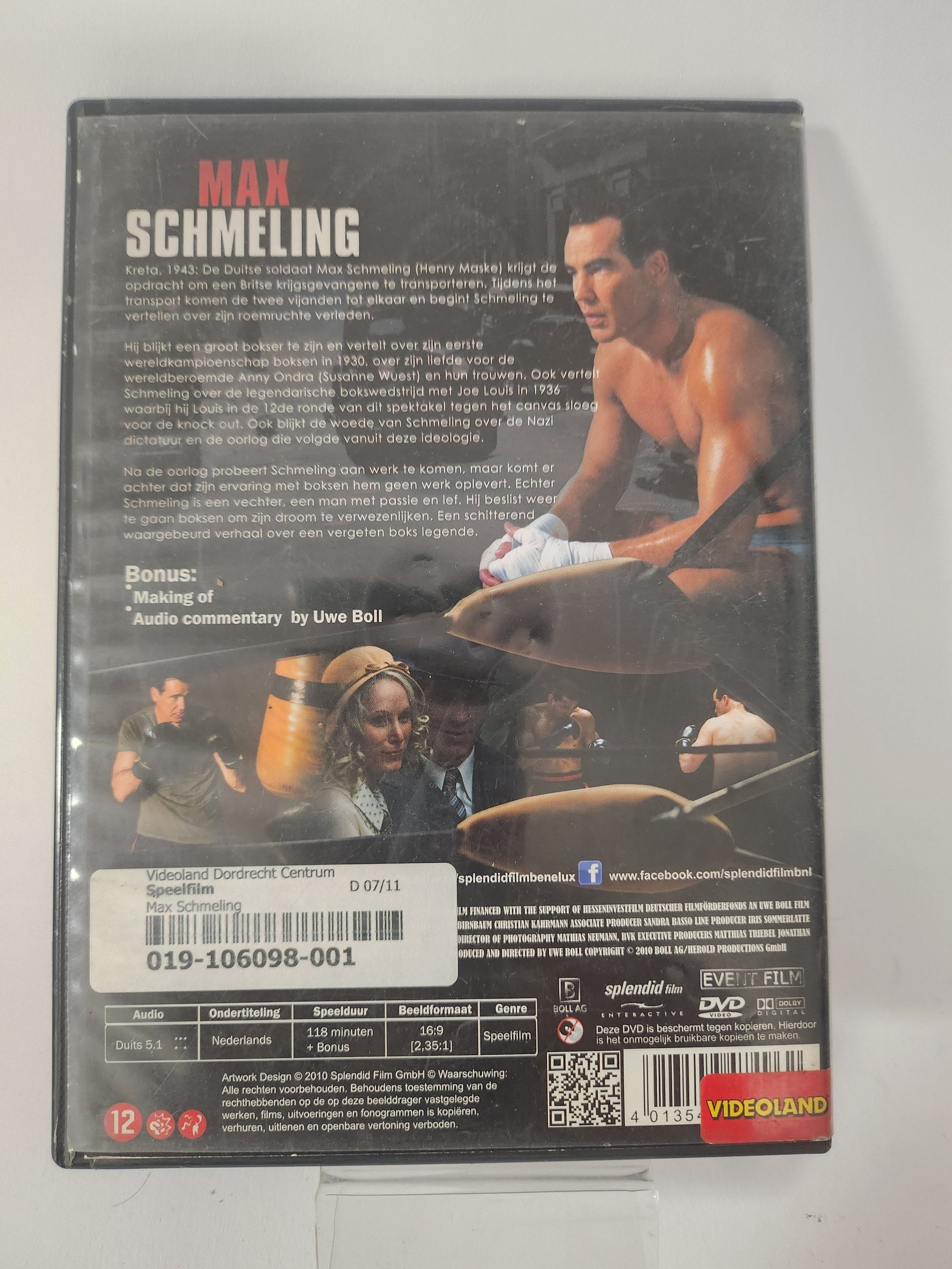 Max Schmeling Dvd - Dvd Volwassenen