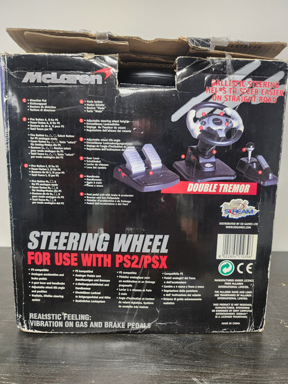 Mc Laren Steering Wheel Playstation 2 (ook Playstation 1 en Playstation 3) - Playstation 2 Accessoires