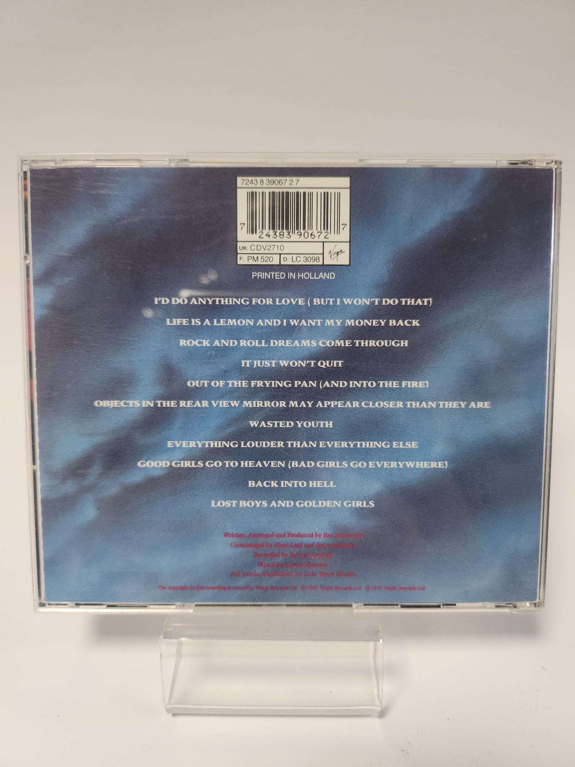 Meat Loaf: Bat Out of Hell II CD - Cd