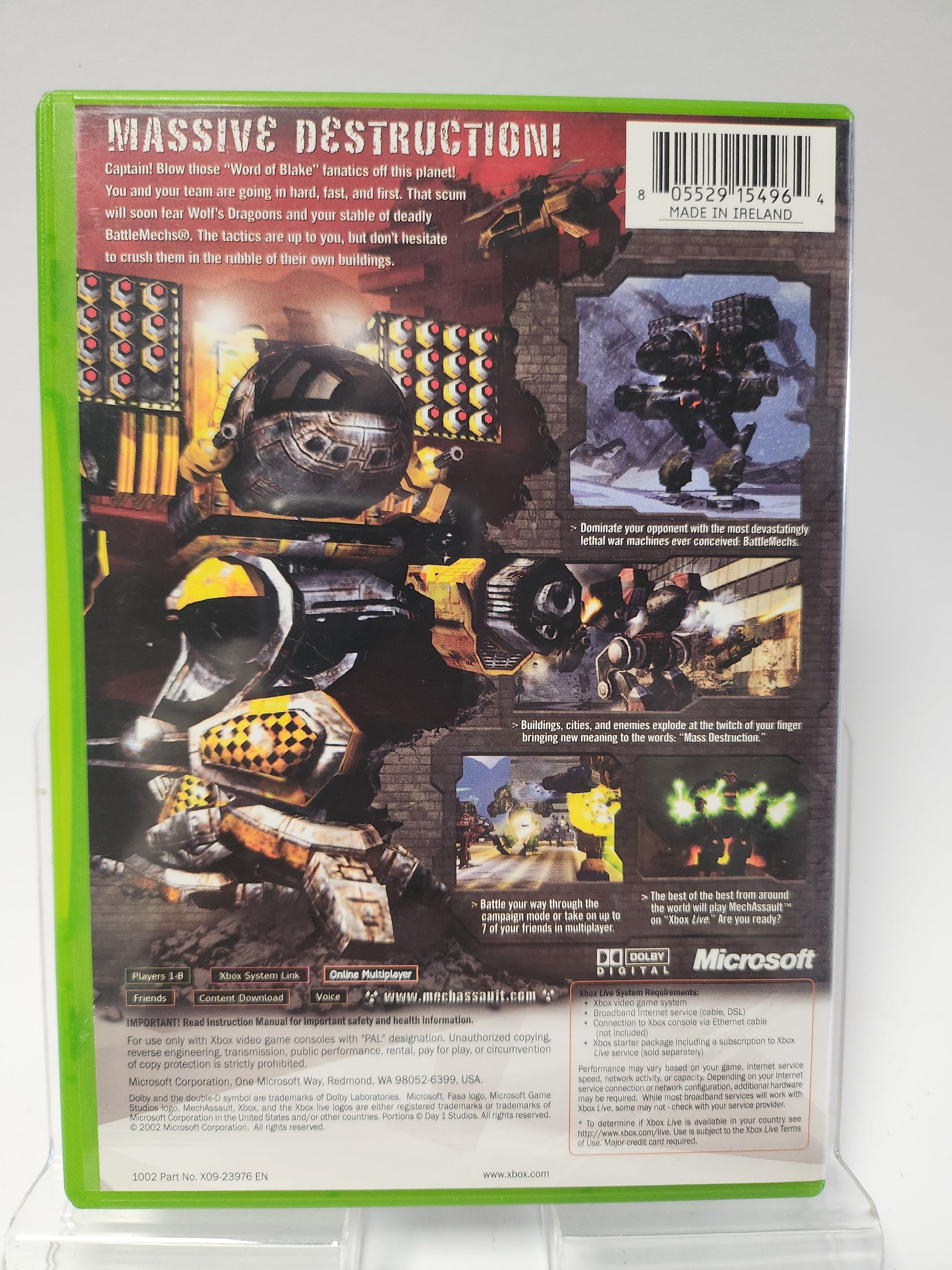 Mechassault Xbox Original - Xbox original games