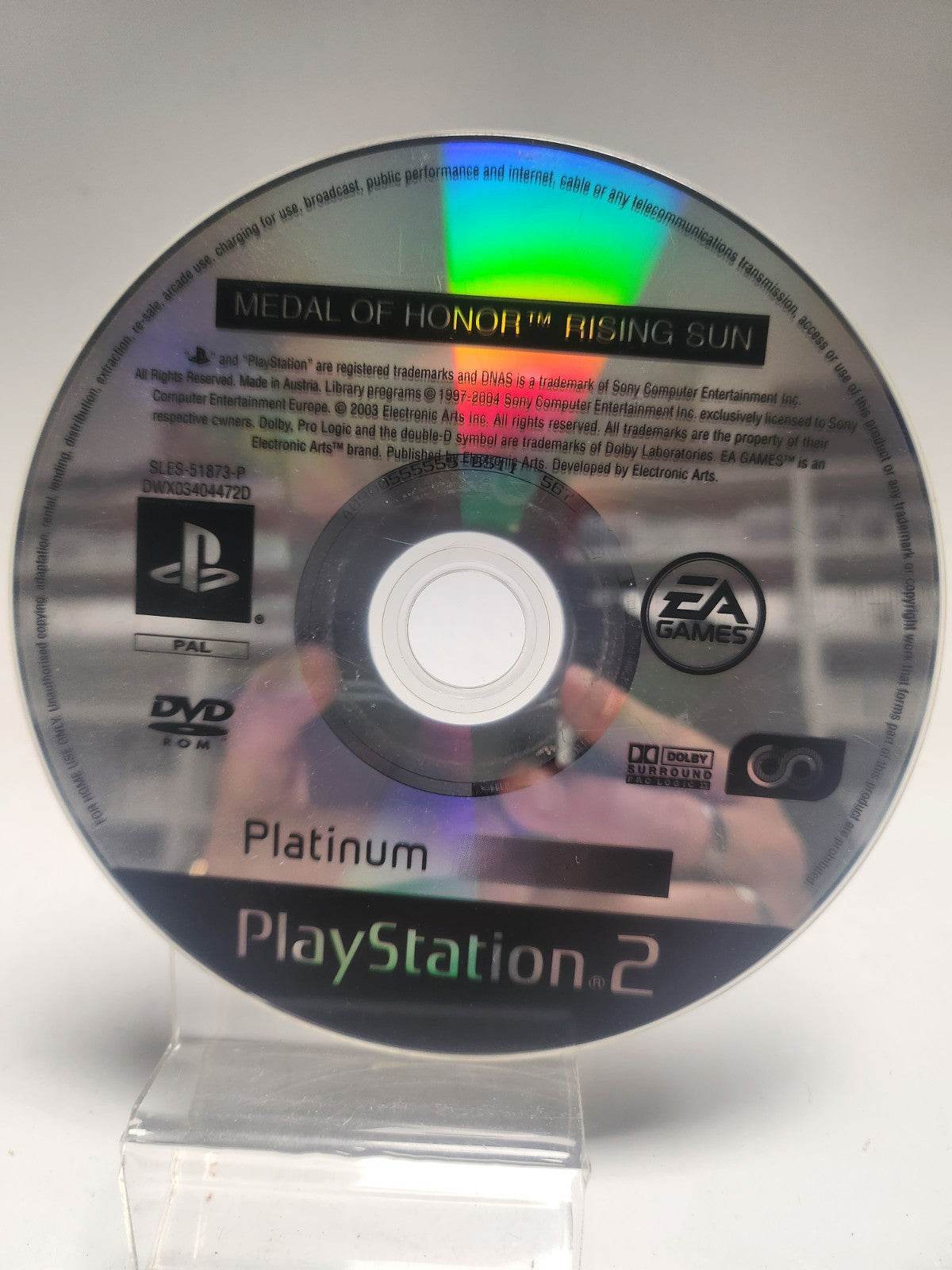 Medal of Honor Rising Sun Platinum Edition (disc only) PlayStation 2 - Feniks Gameshop
