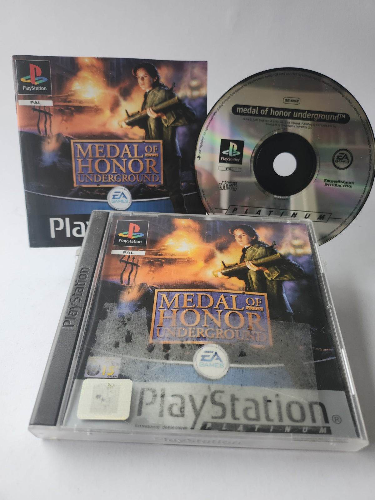 Medal of Honor Underground Platinum Playstation 1 - Feniks Gameshop