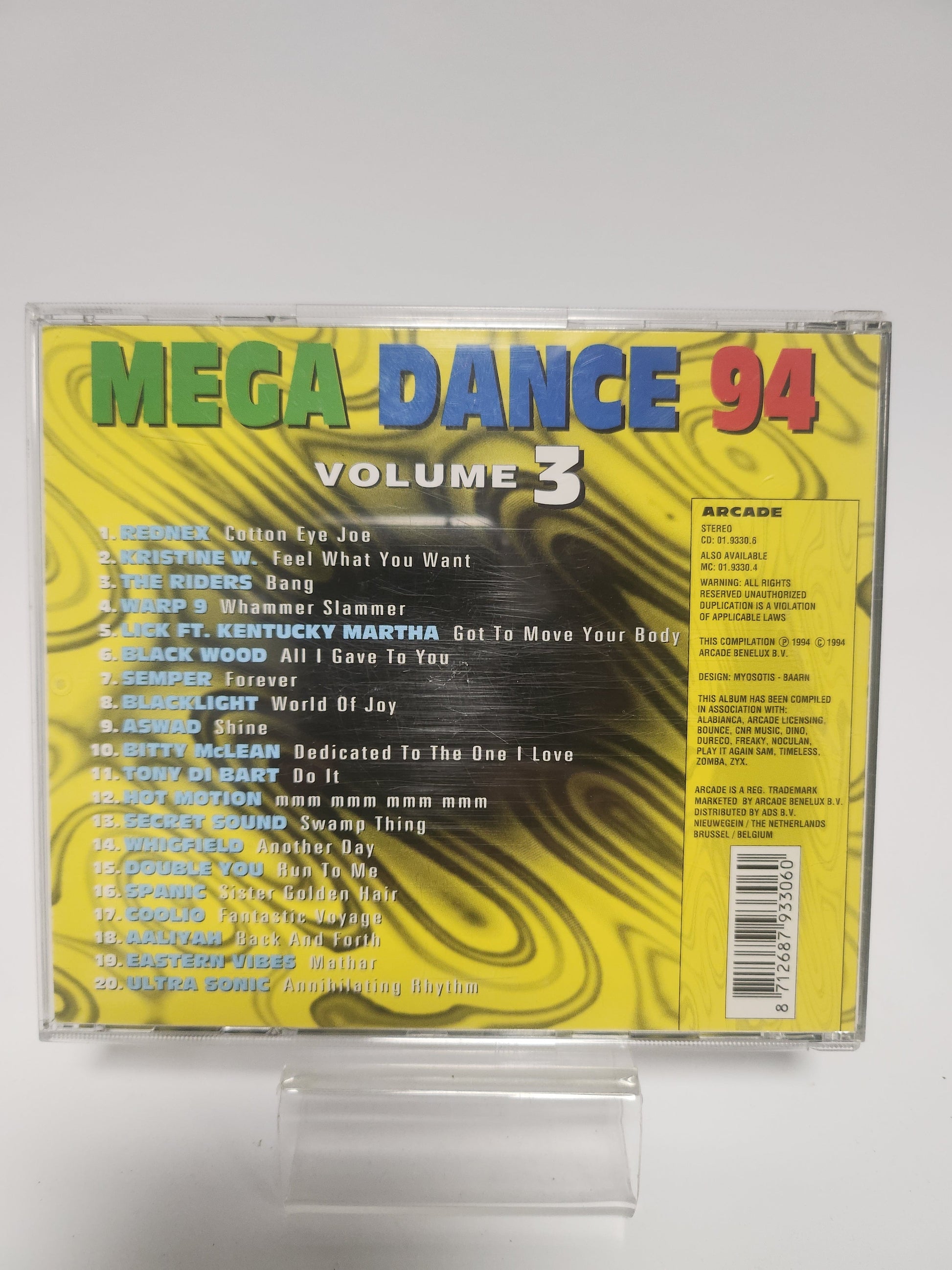 Mega Dance 94 Volume 3 CD - Cd