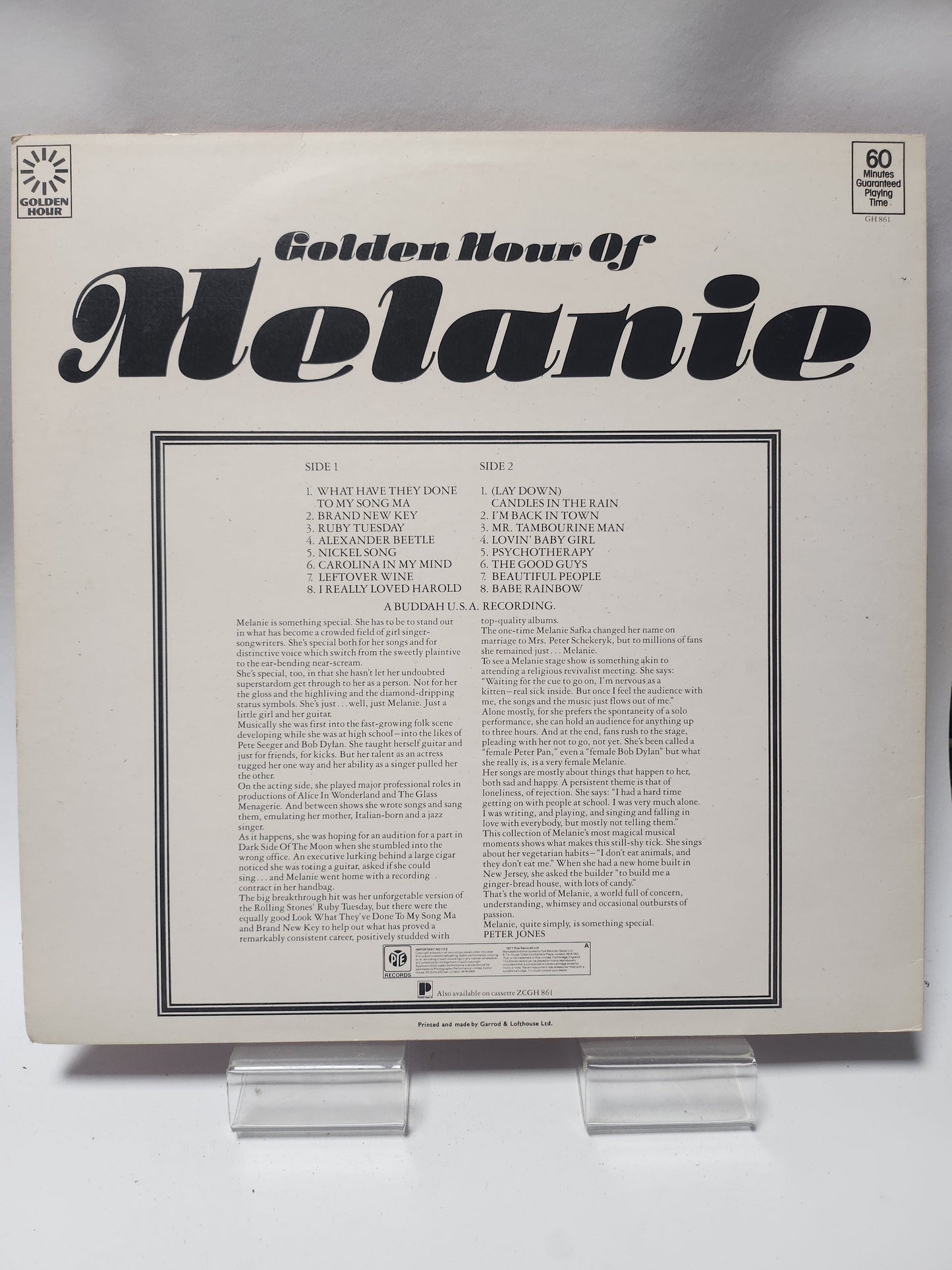 Melanie: Golden Hour of LP Vinyl - Lp Vinyl