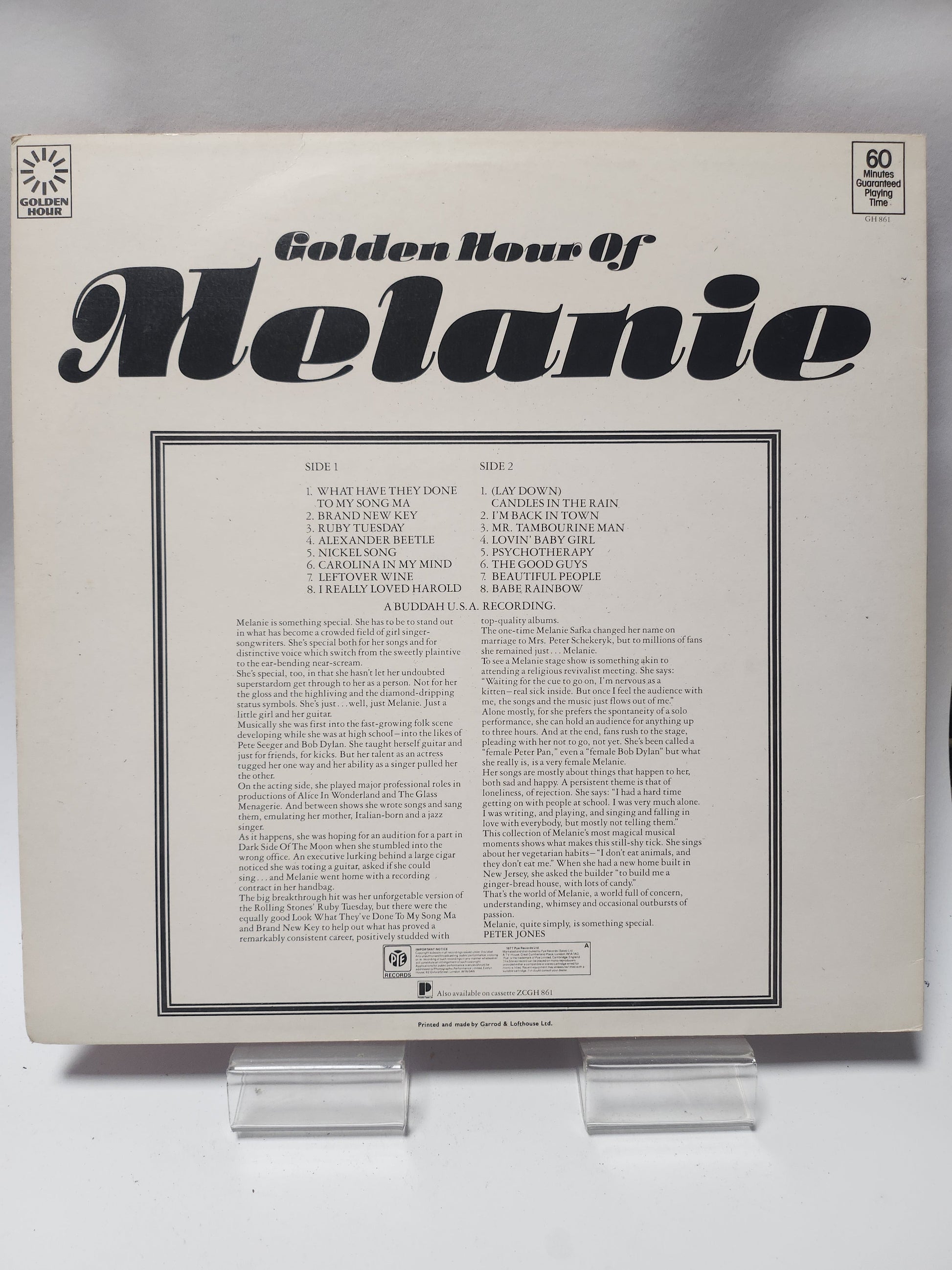Melanie: Golden Hour of LP Vinyl - Lp Vinyl