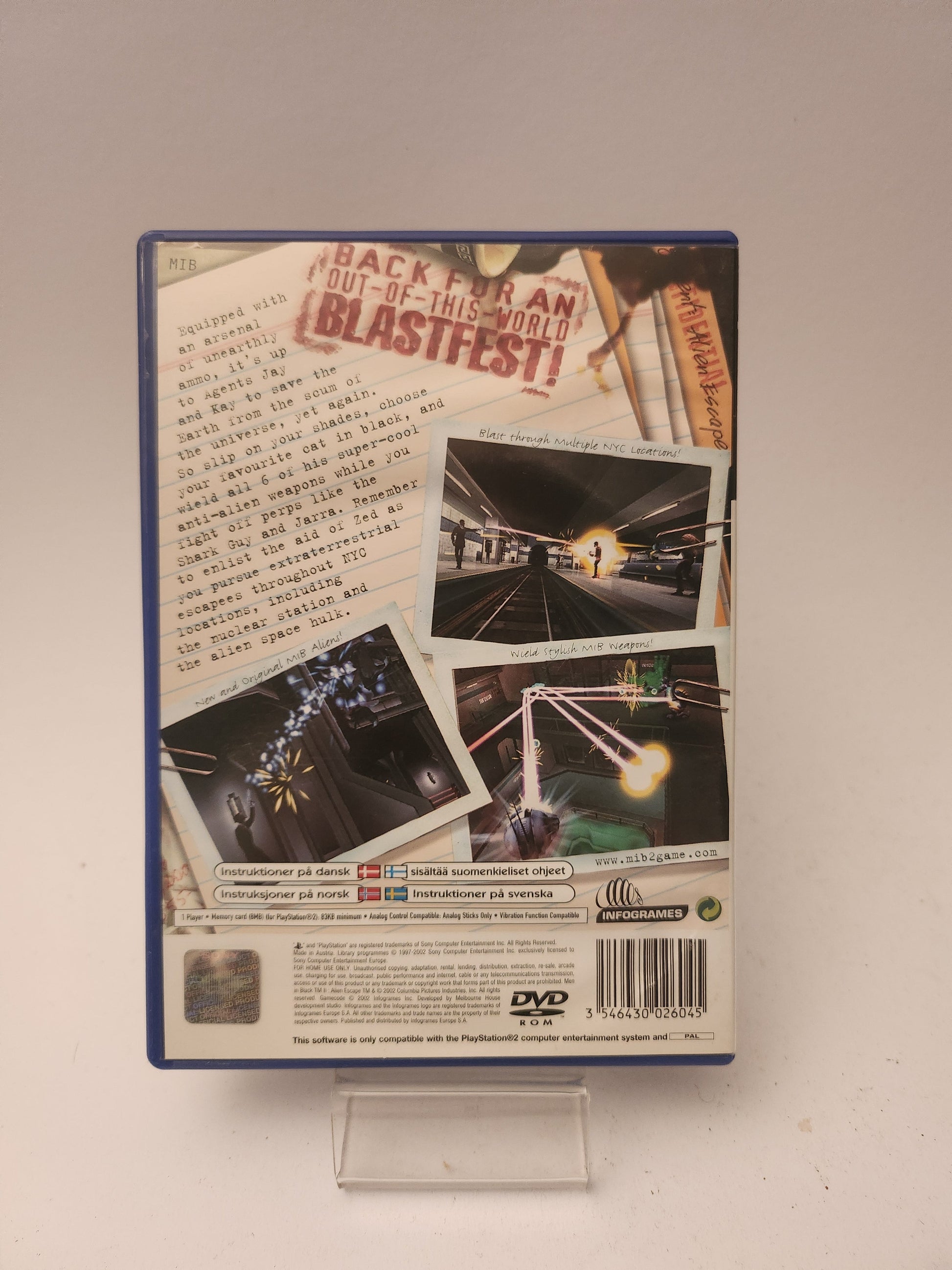 Men in Black II Alien Escape (No Book) PlayStation 2 - Playstation 2 Games