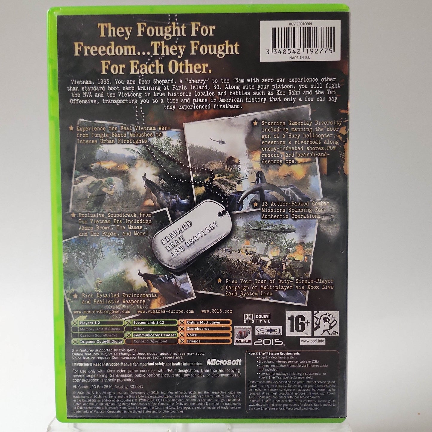 Men of Valor Xbox Original - Feniks Gameshop