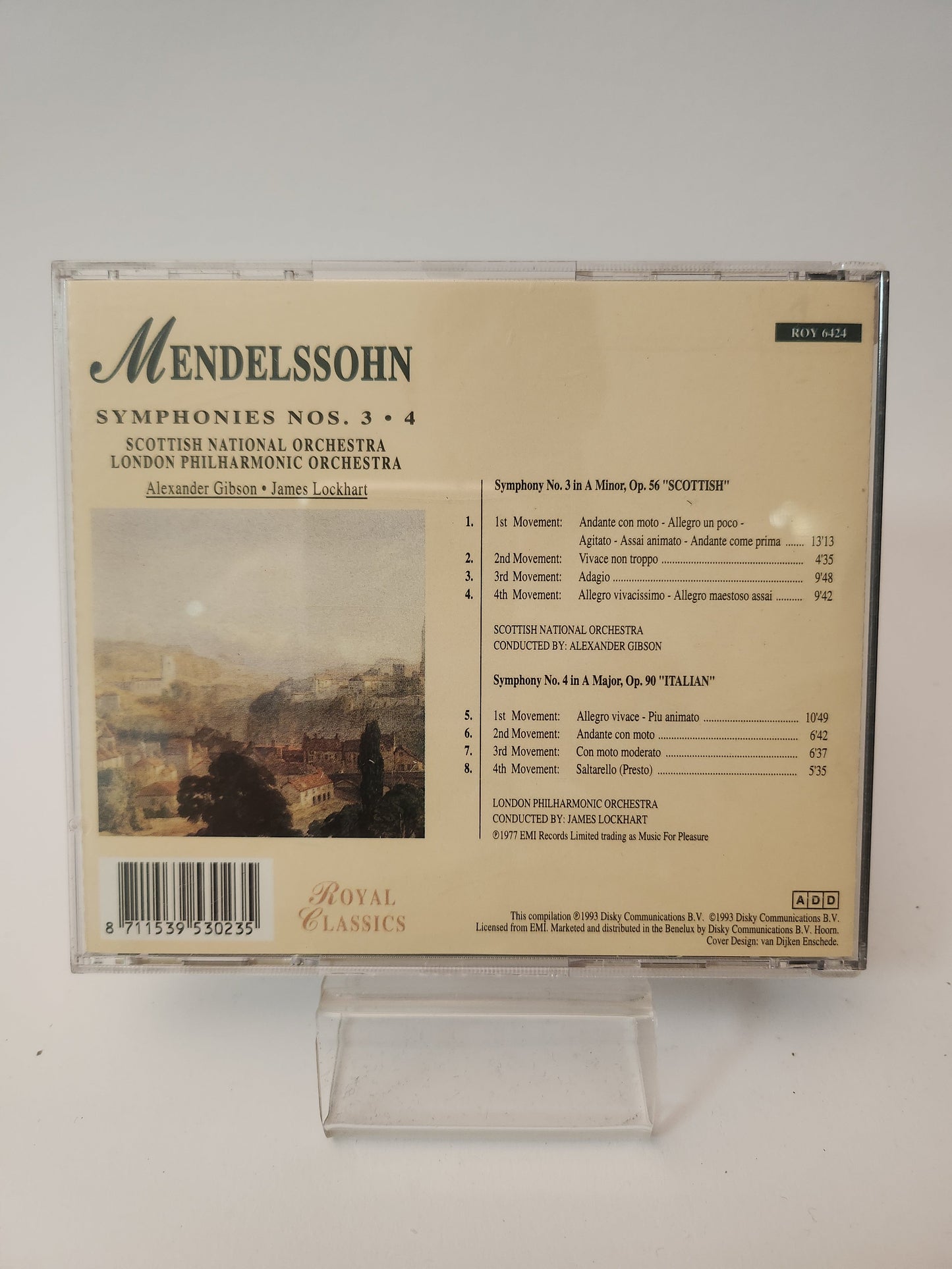 Mendelssohn: Symphonies No 3 & 4 CD - Cd