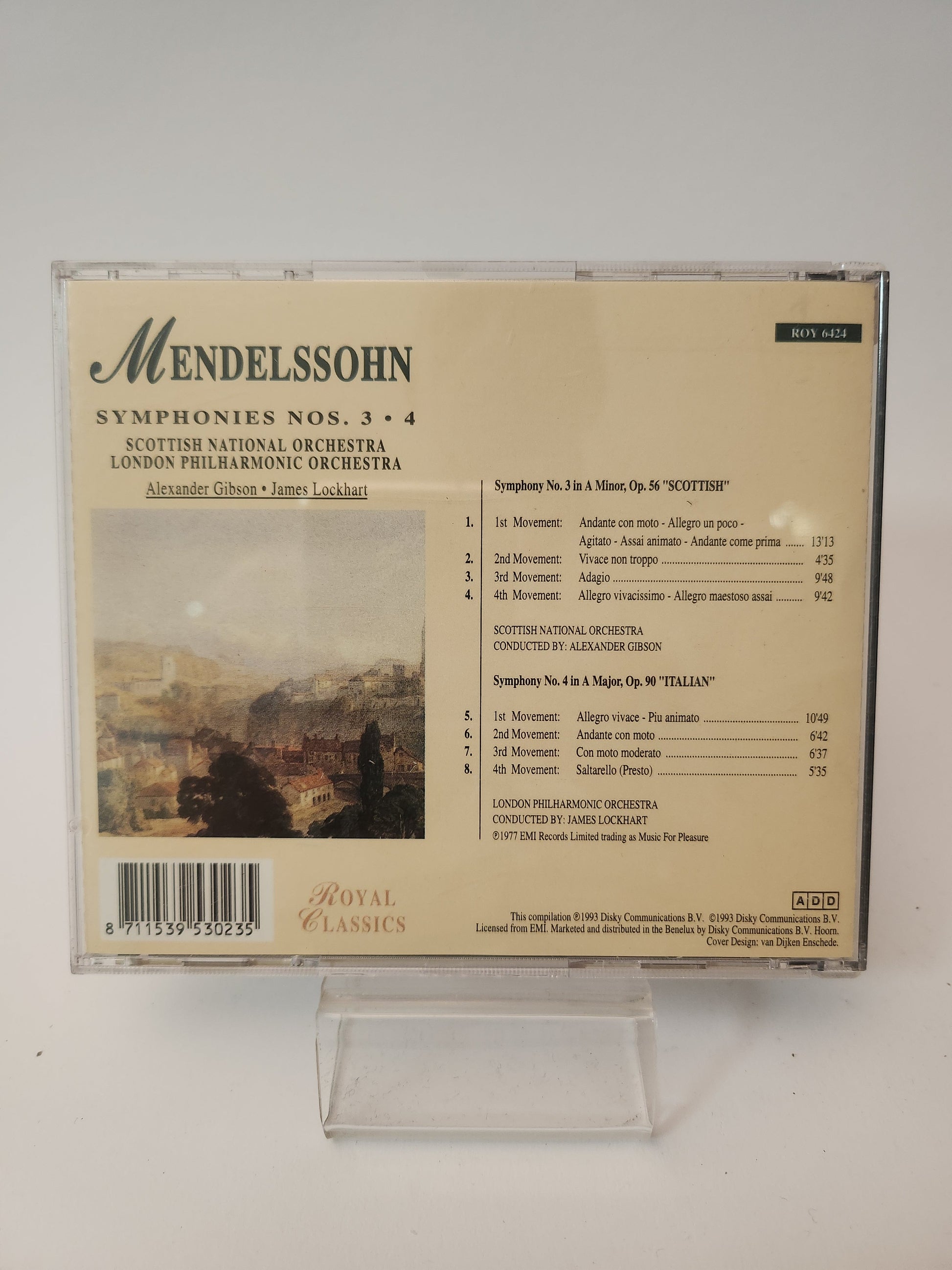 Mendelssohn: Symphonies No 3 & 4 CD - Cd