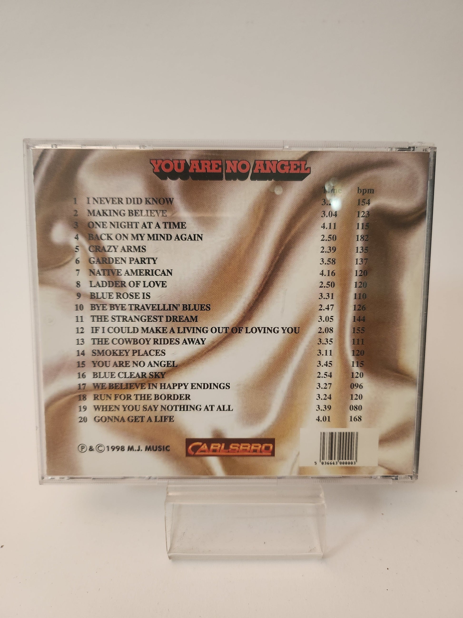 Mervyn J Futter: You are No Angel CD - Cd