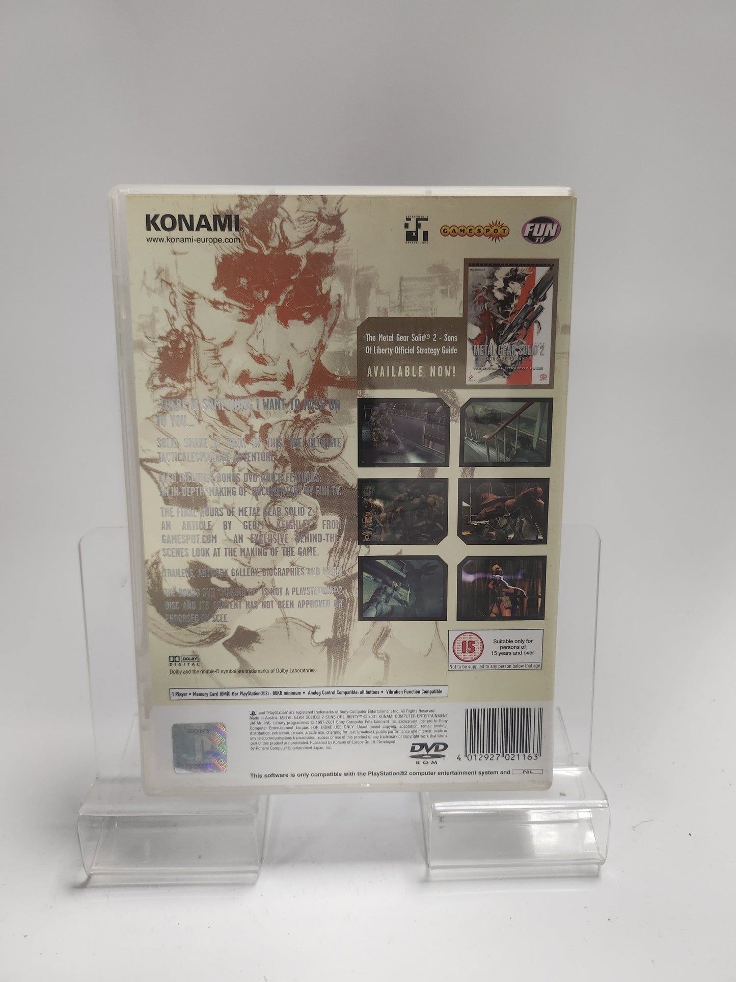 Metal Gear Solid 2 Sons of Liberty Playstation 2 - Playstation 2 Games