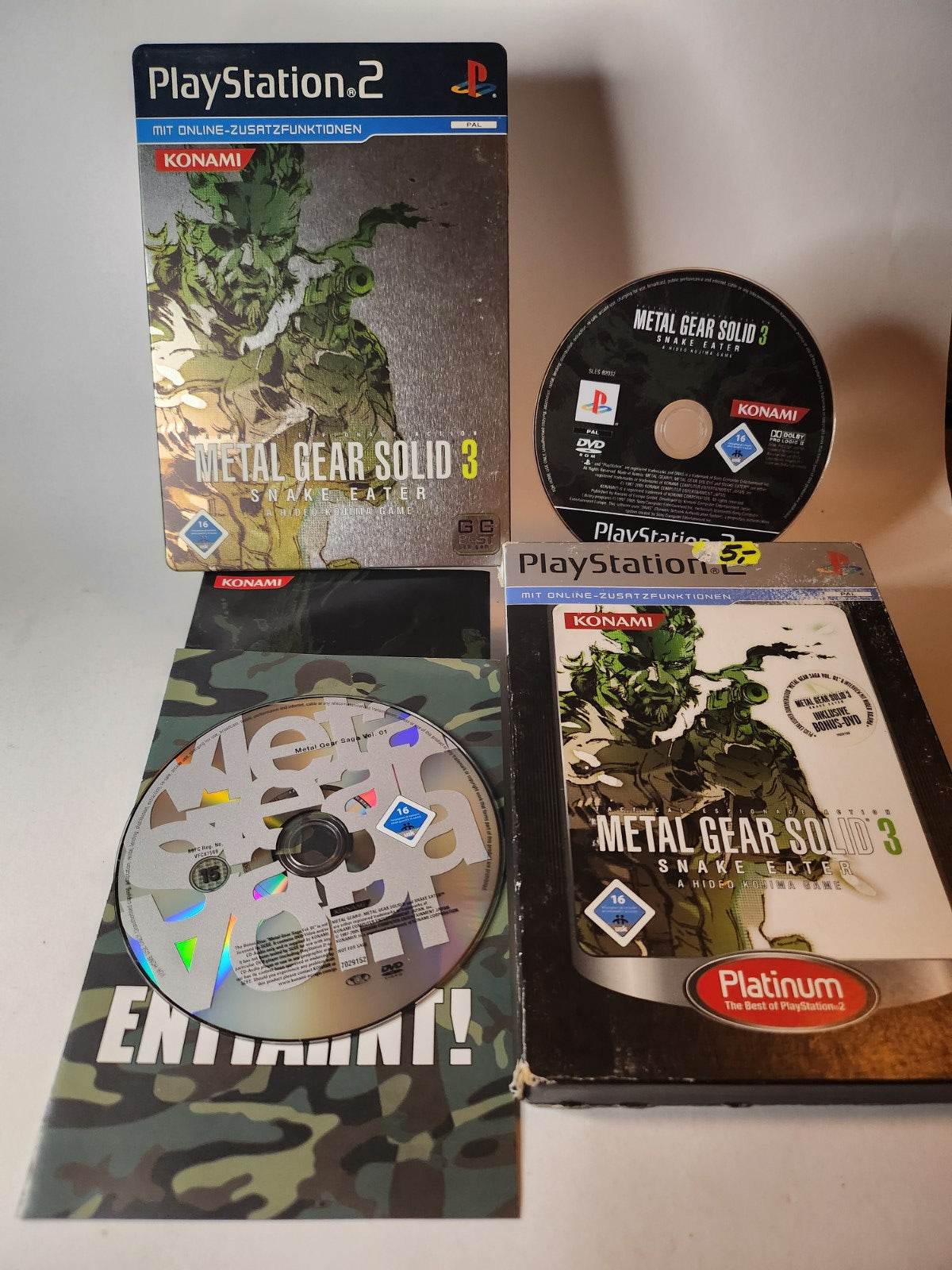 Metal Gear Solid 3 Snake Eater Steelcase Playstation 2 - Feniks Gameshop