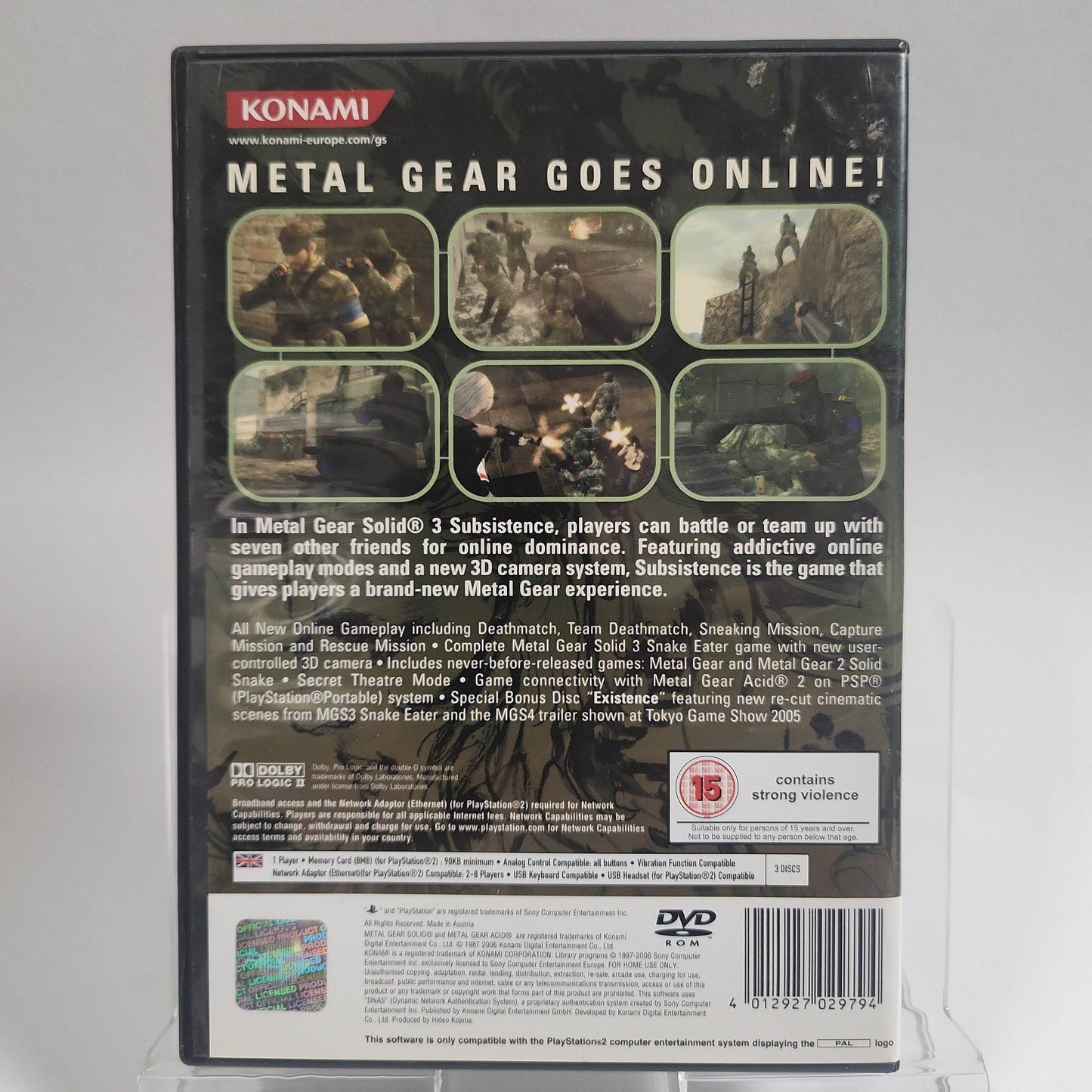 Metal Gear Solid 3 Subsistence Playstation 2 - Feniks Gameshop