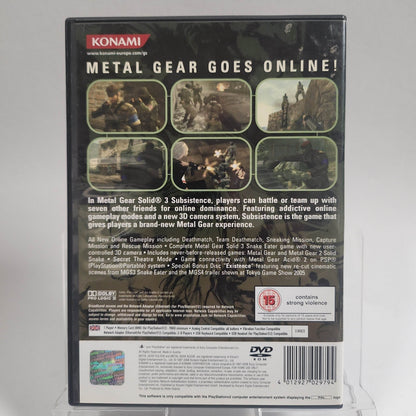 Metal Gear Solid 3 Subsistence Playstation 2 - Feniks Gameshop