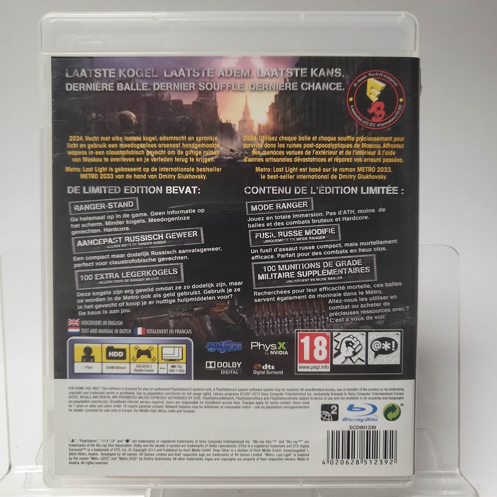 Metro Last Light Limited Edition Playstation 3 - Feniks Gameshop