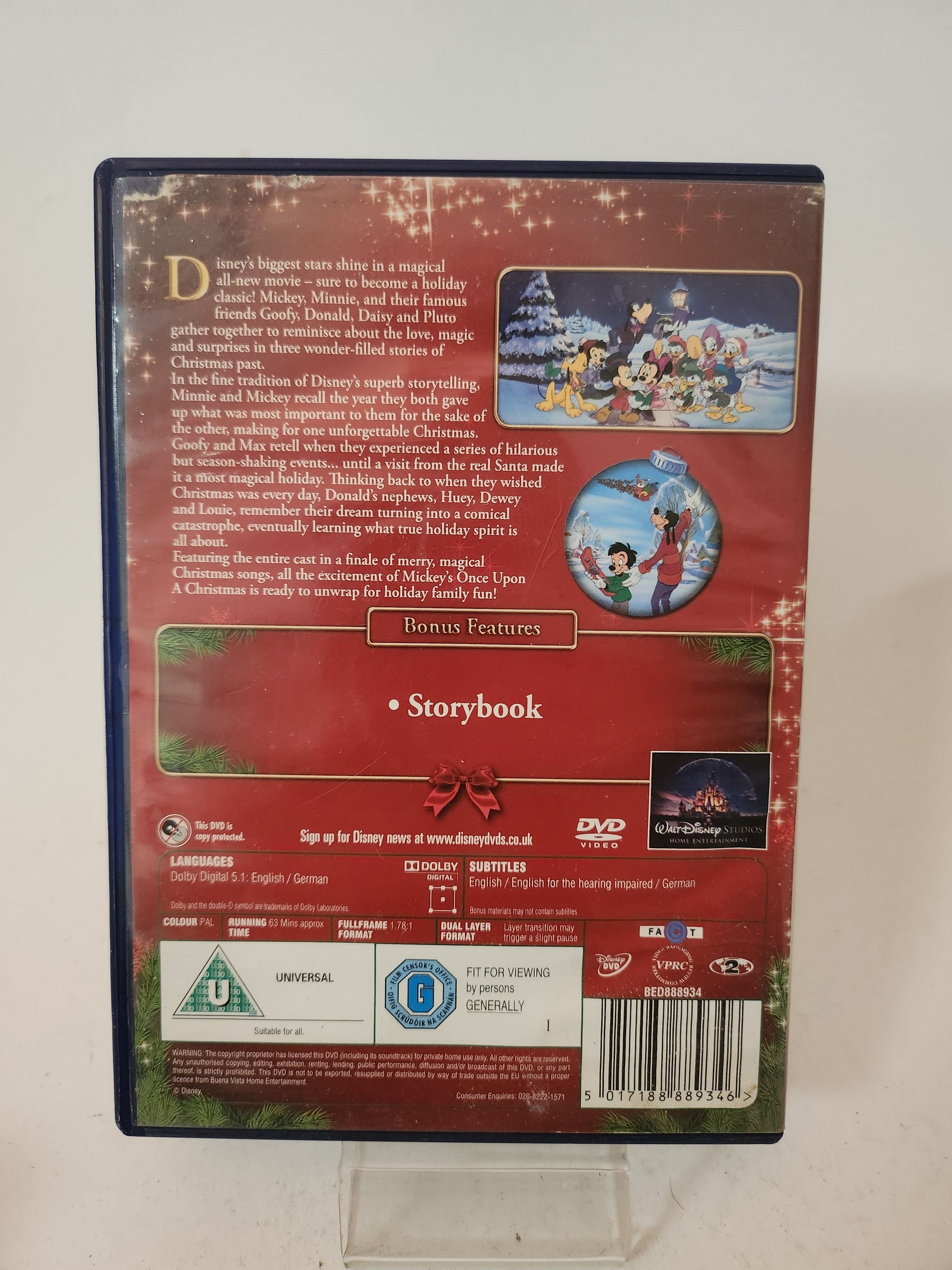 Mickey’s Ones Upon a Christmas Dvd Kids - Dvd kids