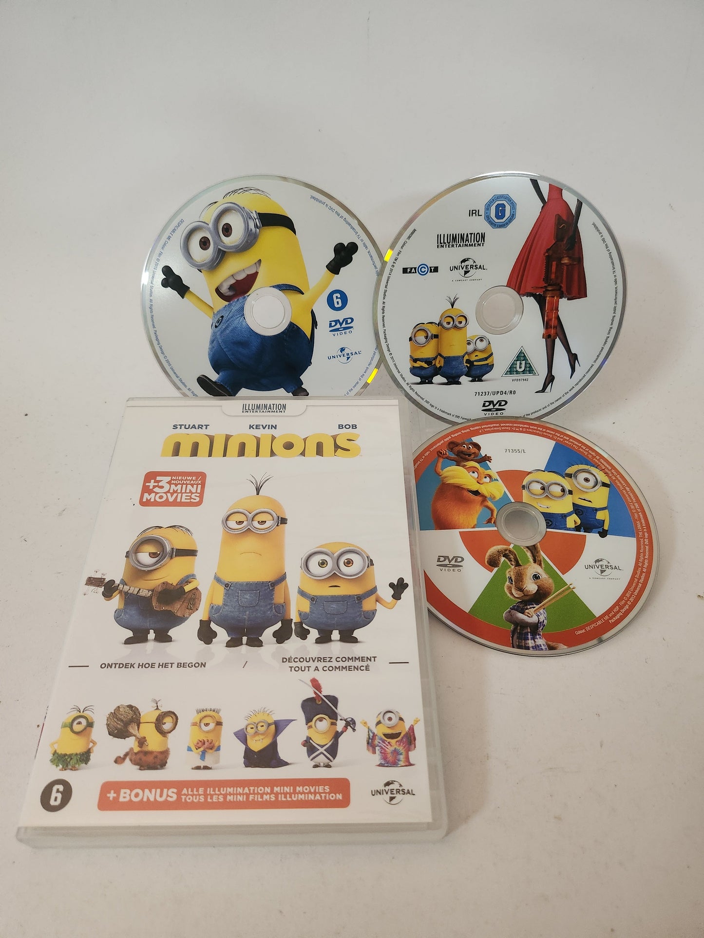 Minions 3x Mini Movie Dvd Kids - Dvd kids
