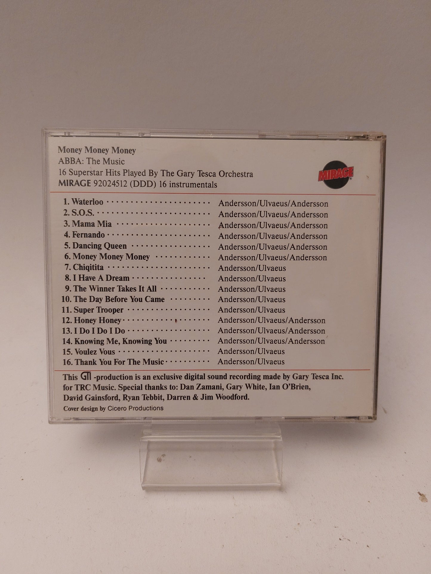 Money Money Money: ABBA the Music CD - Cd