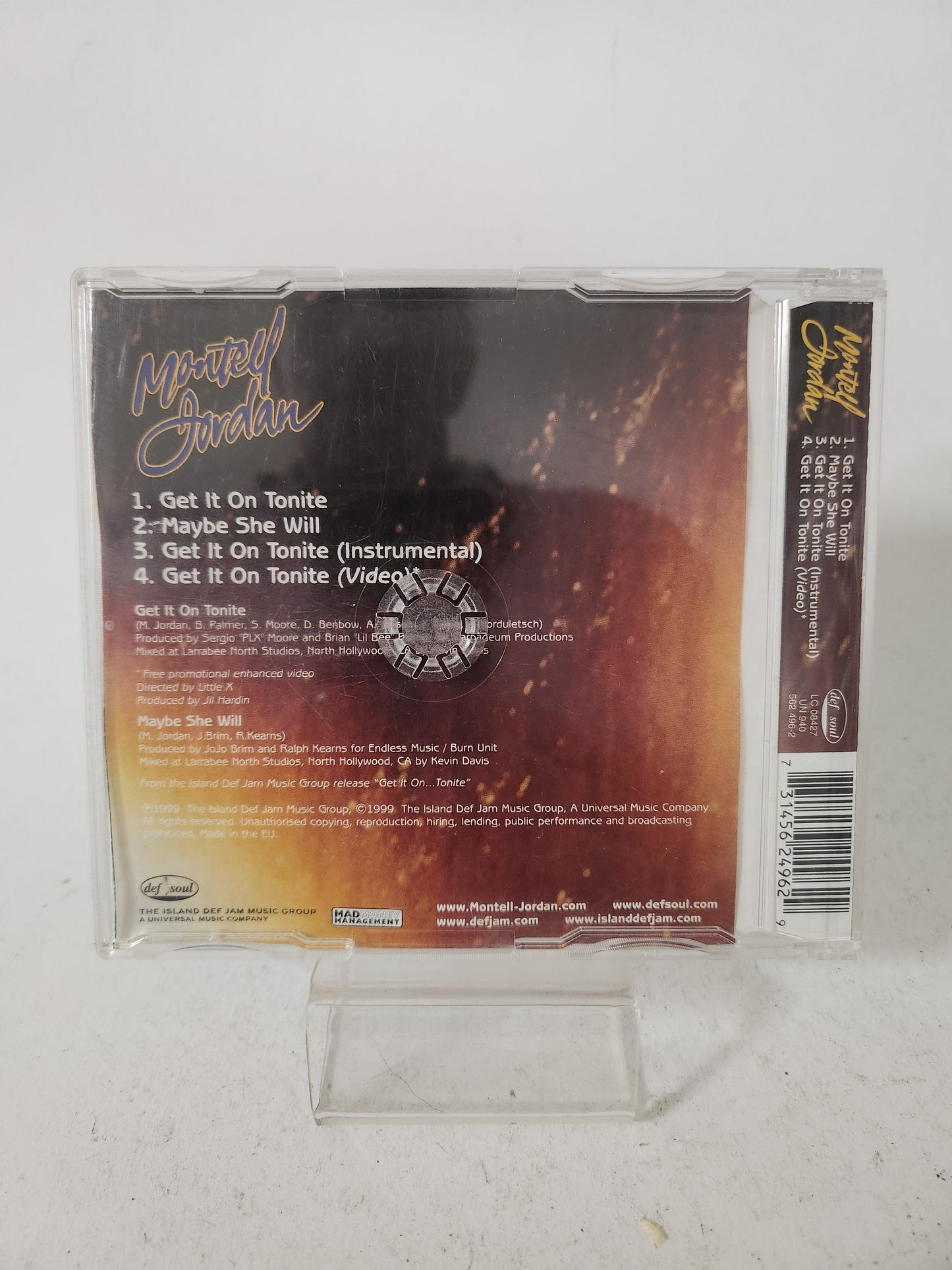 Montell Jordan: Get it on Tonite CD Single - CD Single