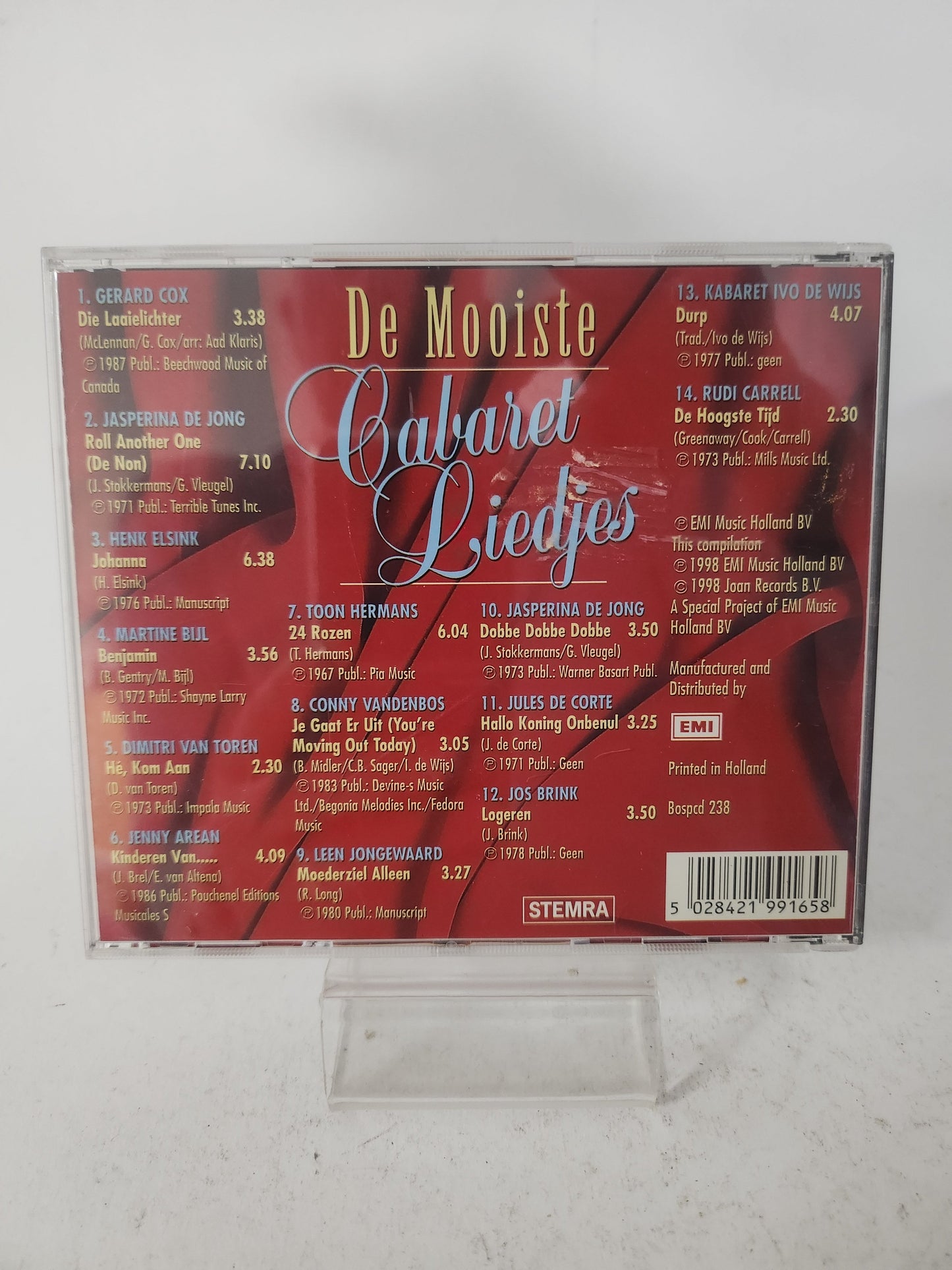 Mooiste Cabaret Liedjes CD - Cd
